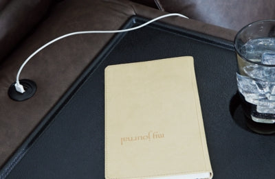 Lavenhorne Reclining Sofa with Drop Down Table - MyWaynesHome #