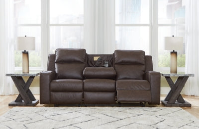 Lavenhorne Reclining Sofa with Drop Down Table - MyWaynesHome #