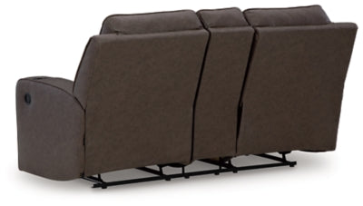 Lavenhorne Reclining Loveseat with Console - MyWaynesHome #