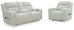 Forest Lake Power Reclining Loveseat and Power Recliner
