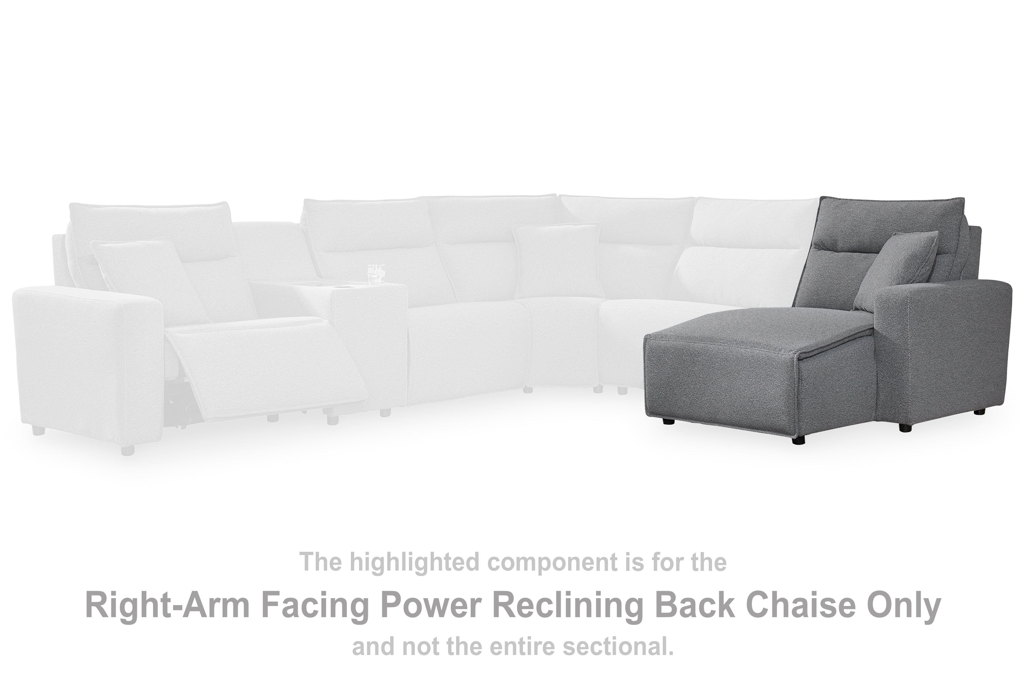 ModMax II Right-Arm Facing Power Reclining Back Chaise