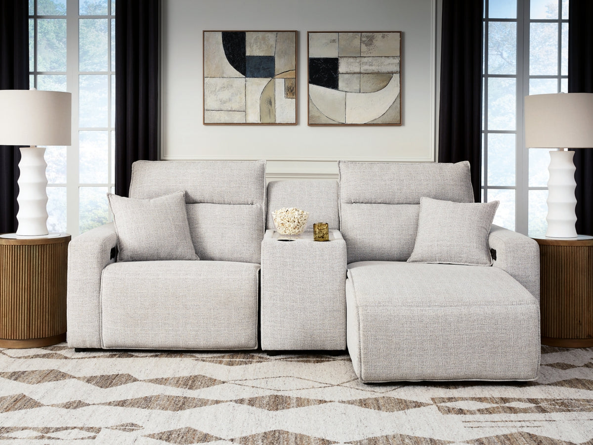 Modmax II 3-Piece Power Reclining Sectional with Chaise and Console