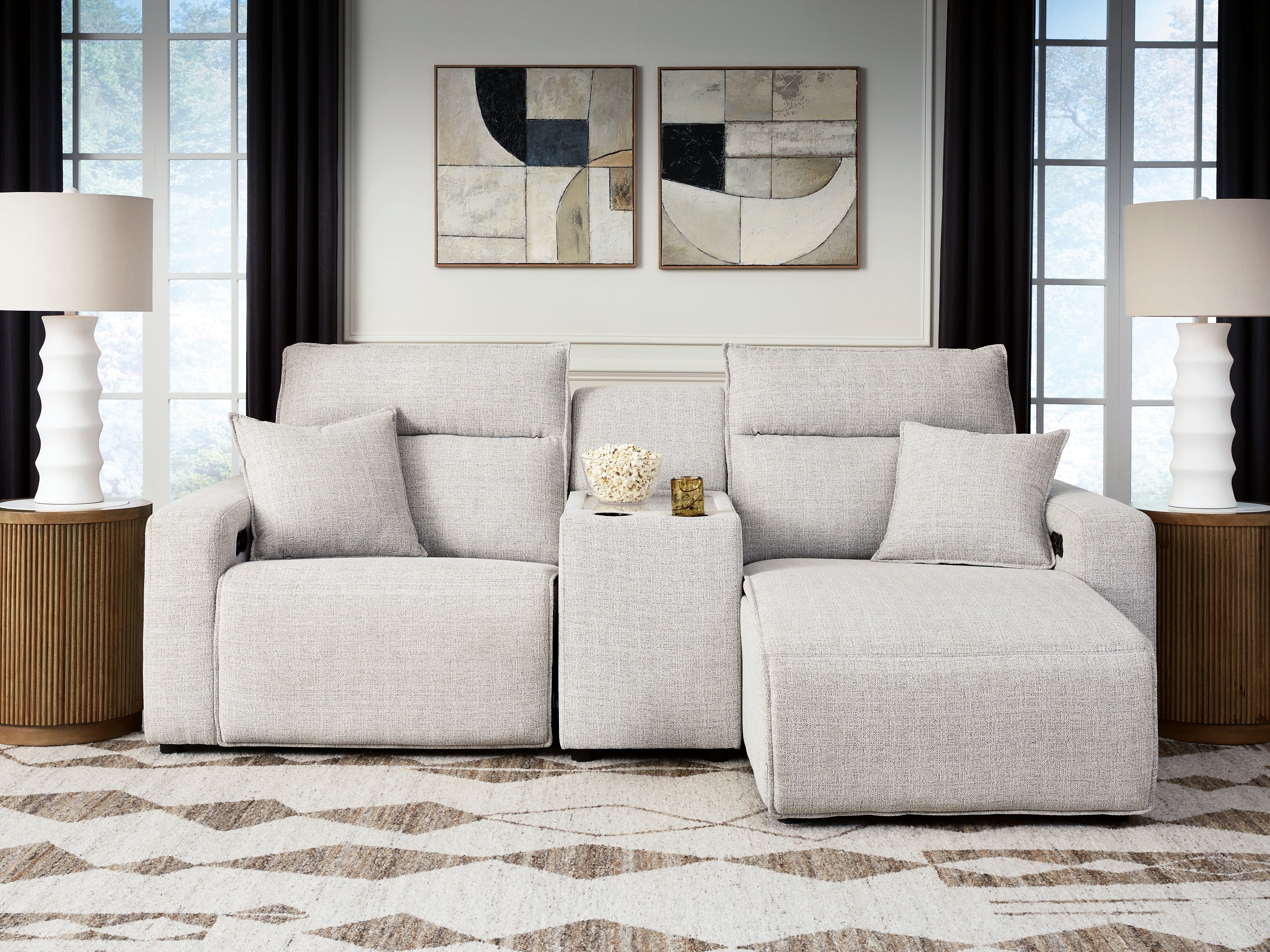 Modmax II 3-Piece Power Reclining Sectional with Chaise and Console