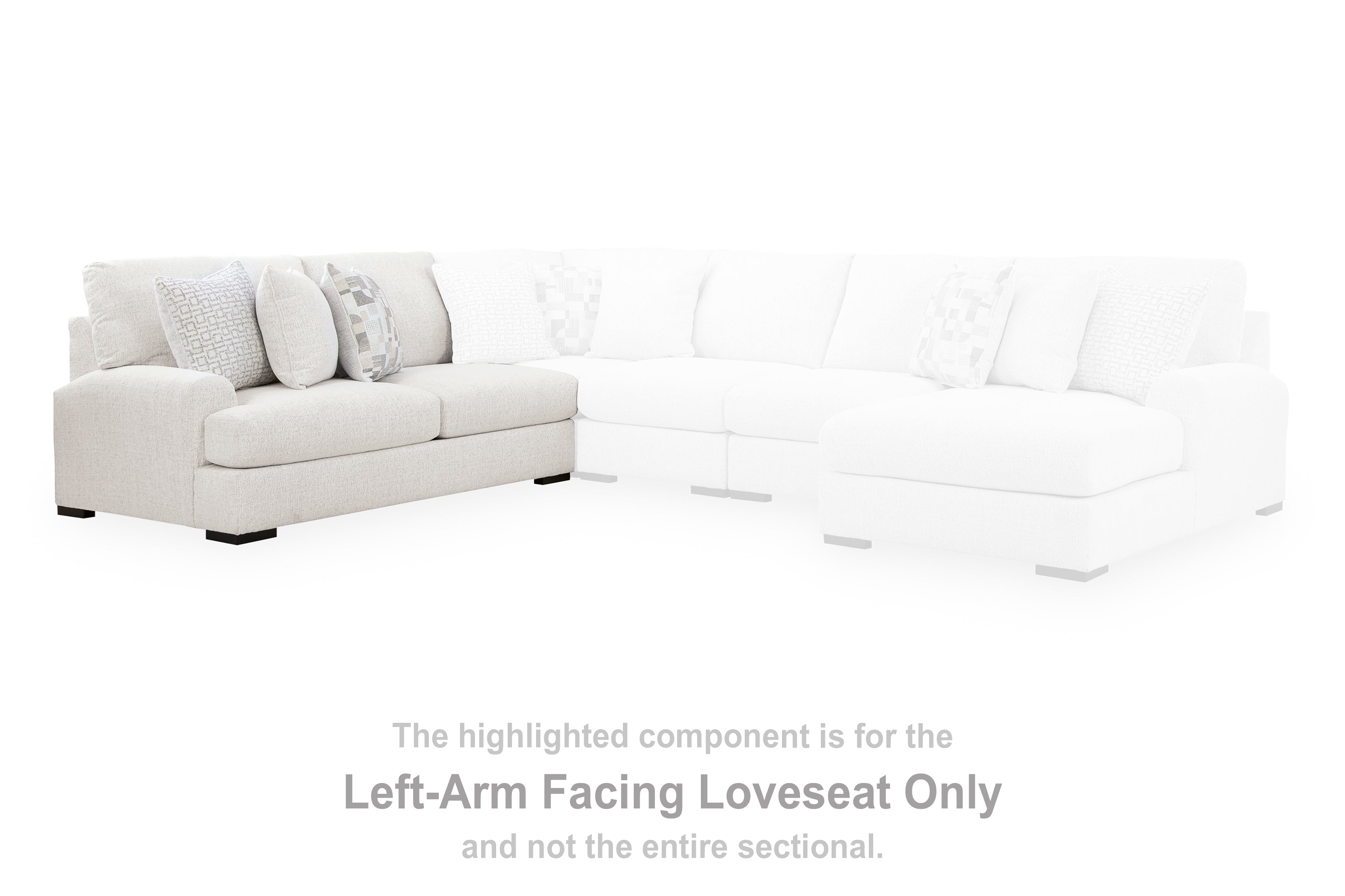 Misty-Lakes Left-Arm Facing Loveseat