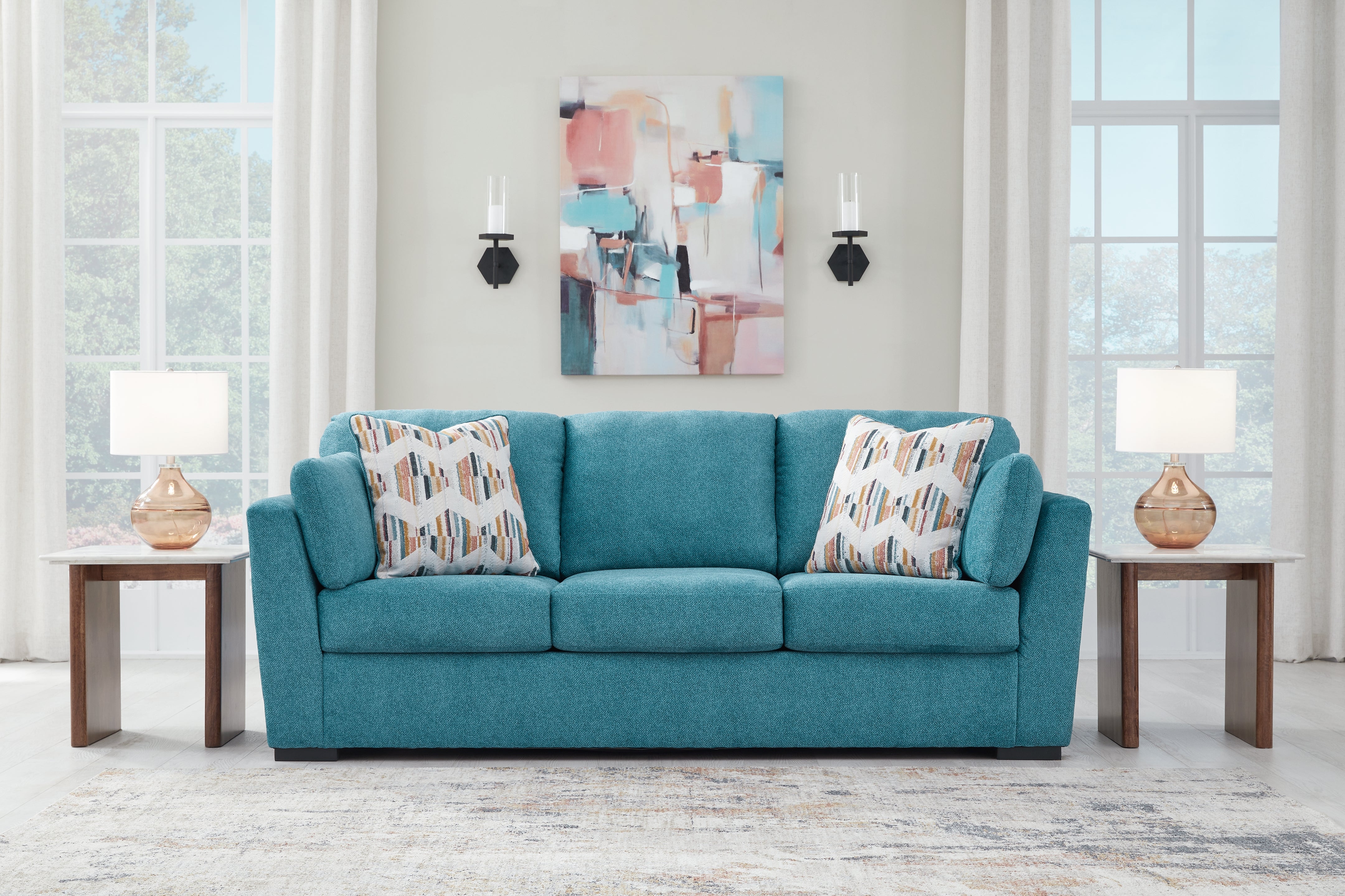 Keerwick Queen Sofa Sleeper, Loveseat and Ottoman