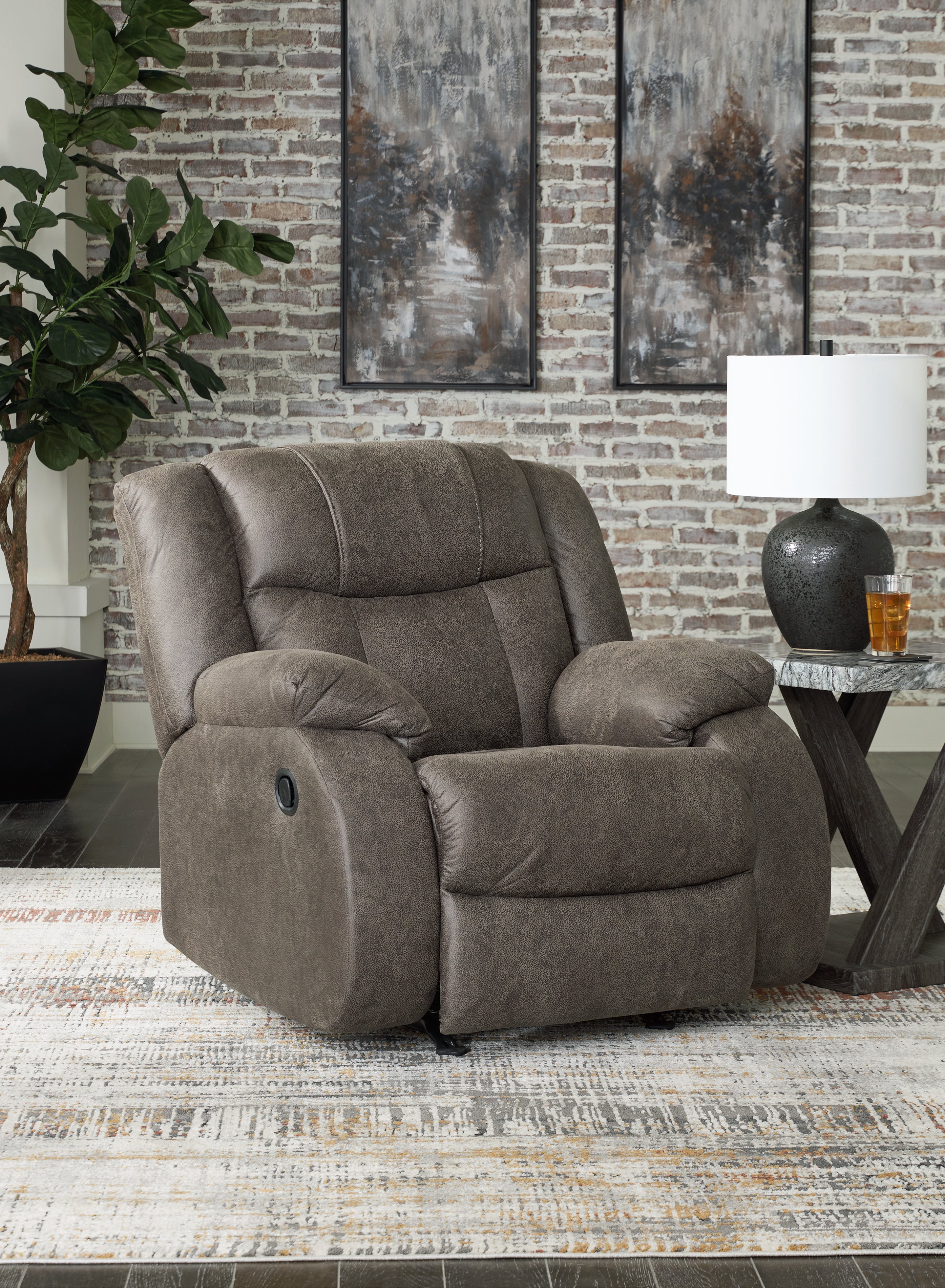 First Base Reclining Loveseat and 2 Recliners