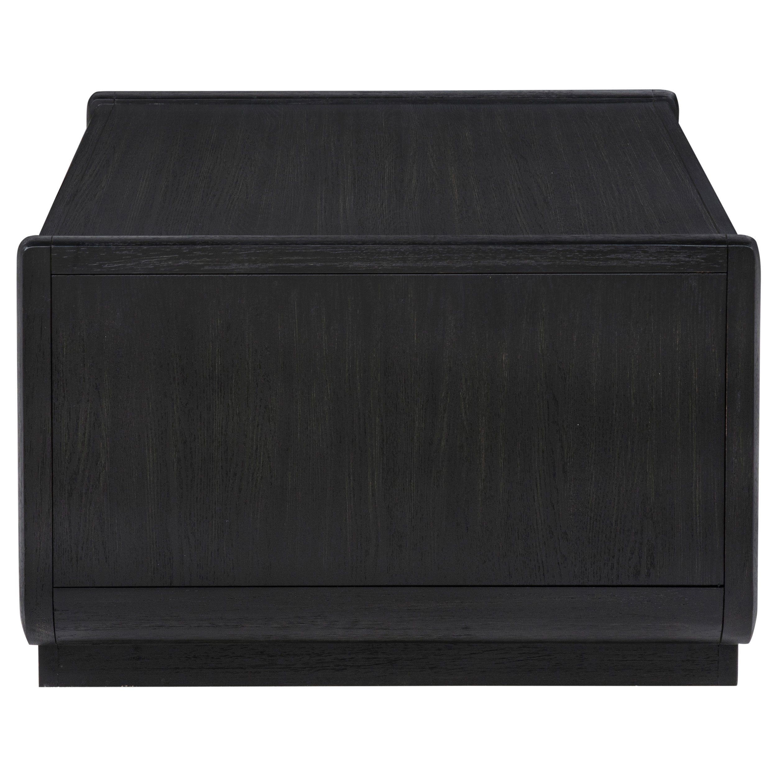 Leandro 2-drawer Wood Cocktail Coffee Table Burnished Black