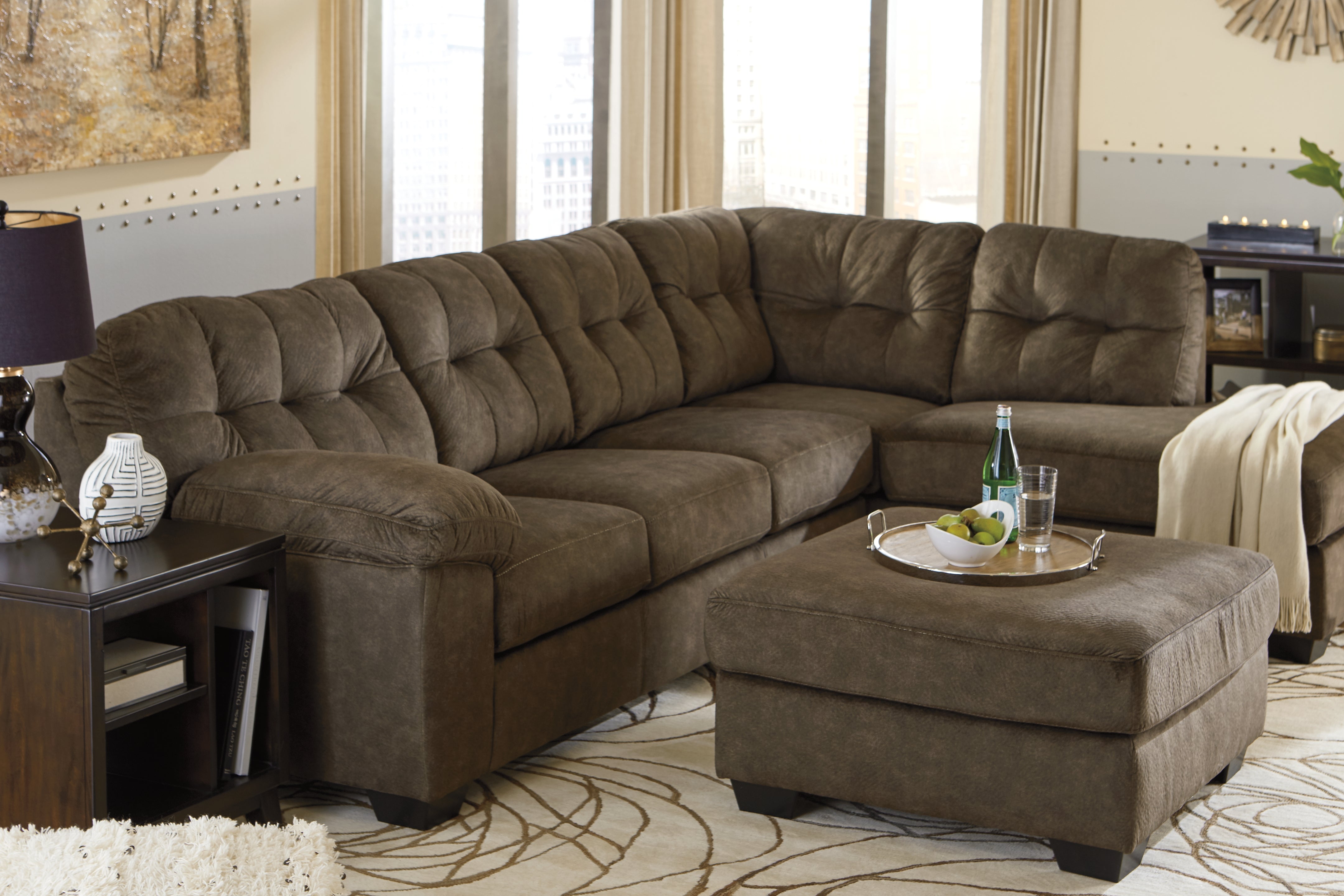 Accrington 2-Piece Sleeper Sectional with Chaise and Ottoman