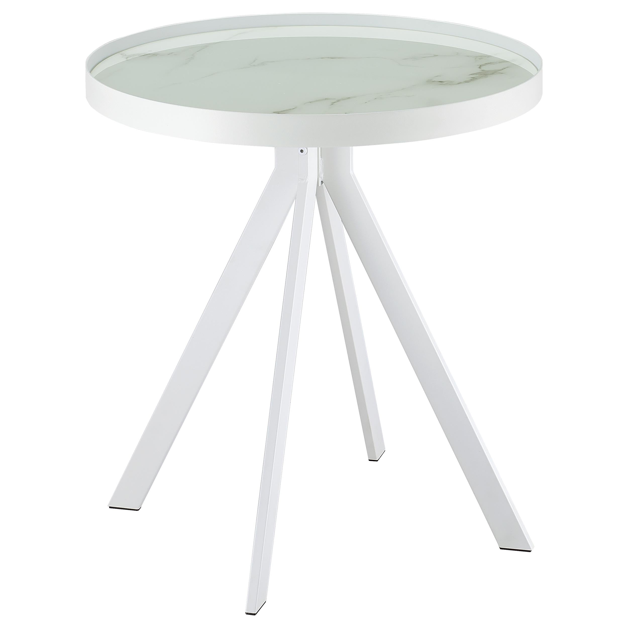 Briggs 2-piece Round Coffee And End Table Set White
