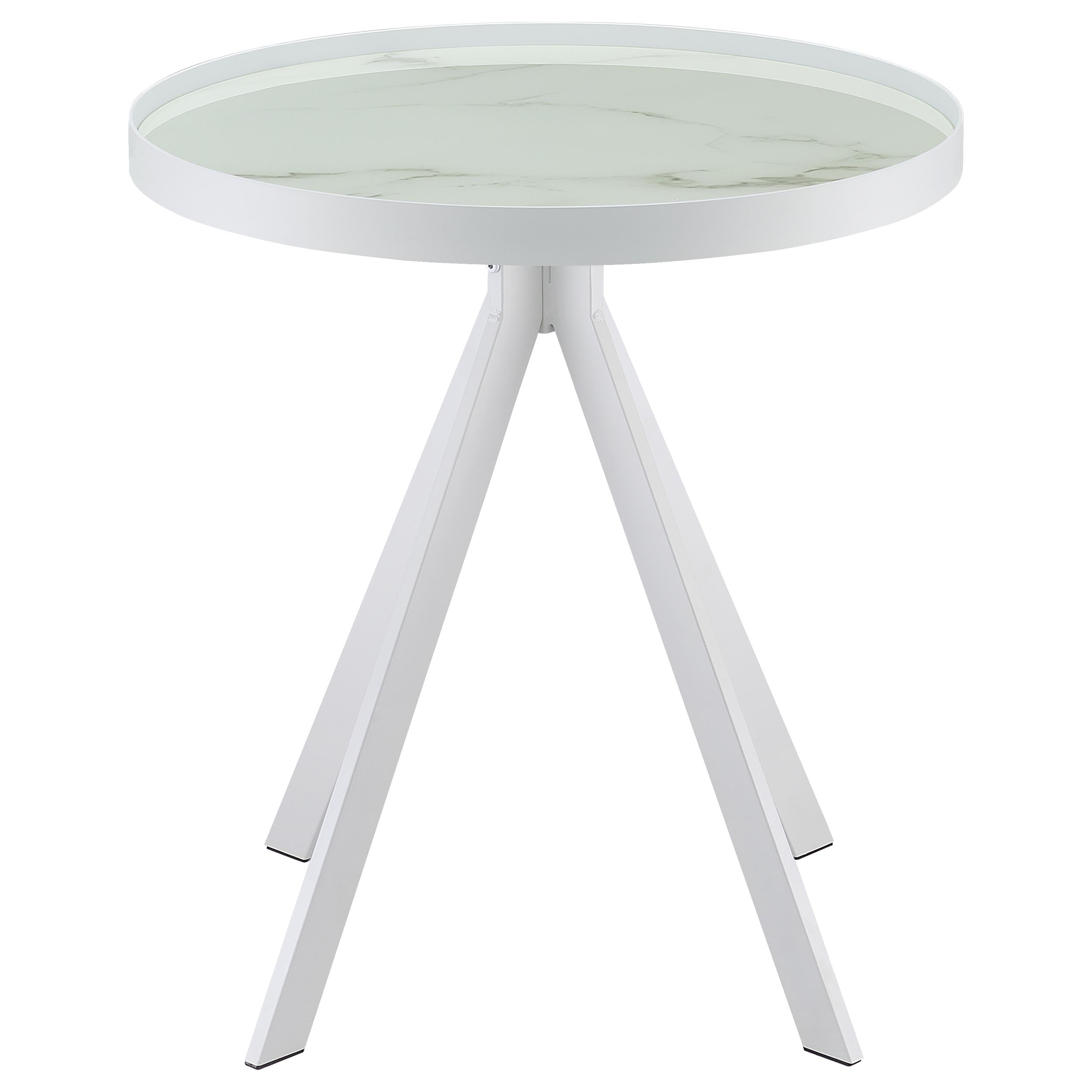 Briggs 2-piece Round Coffee And End Table Set White