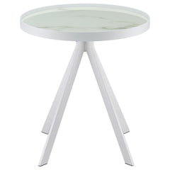 Briggs 2-piece Round Coffee And End Table Set White