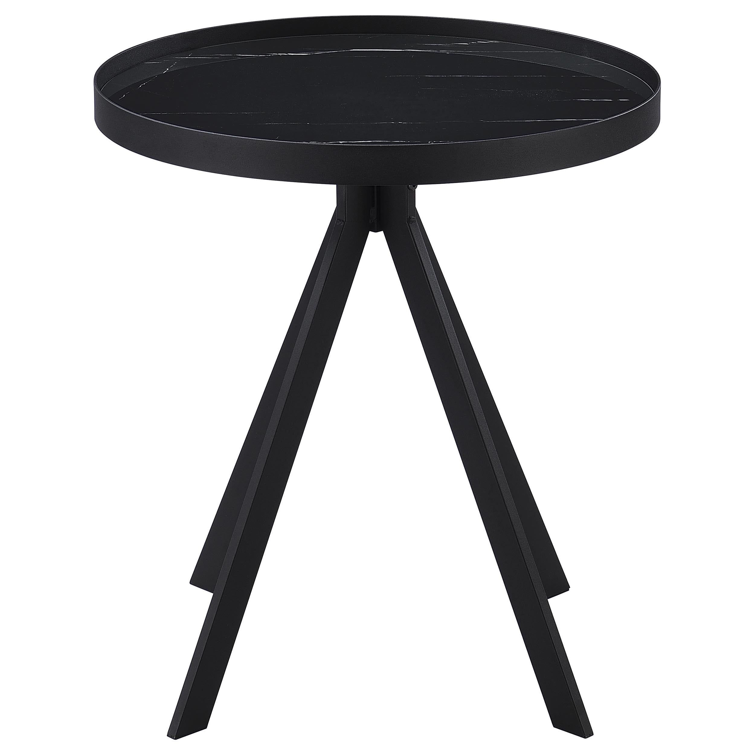 Briggs 3-piece Round Coffee And End Table Set Black