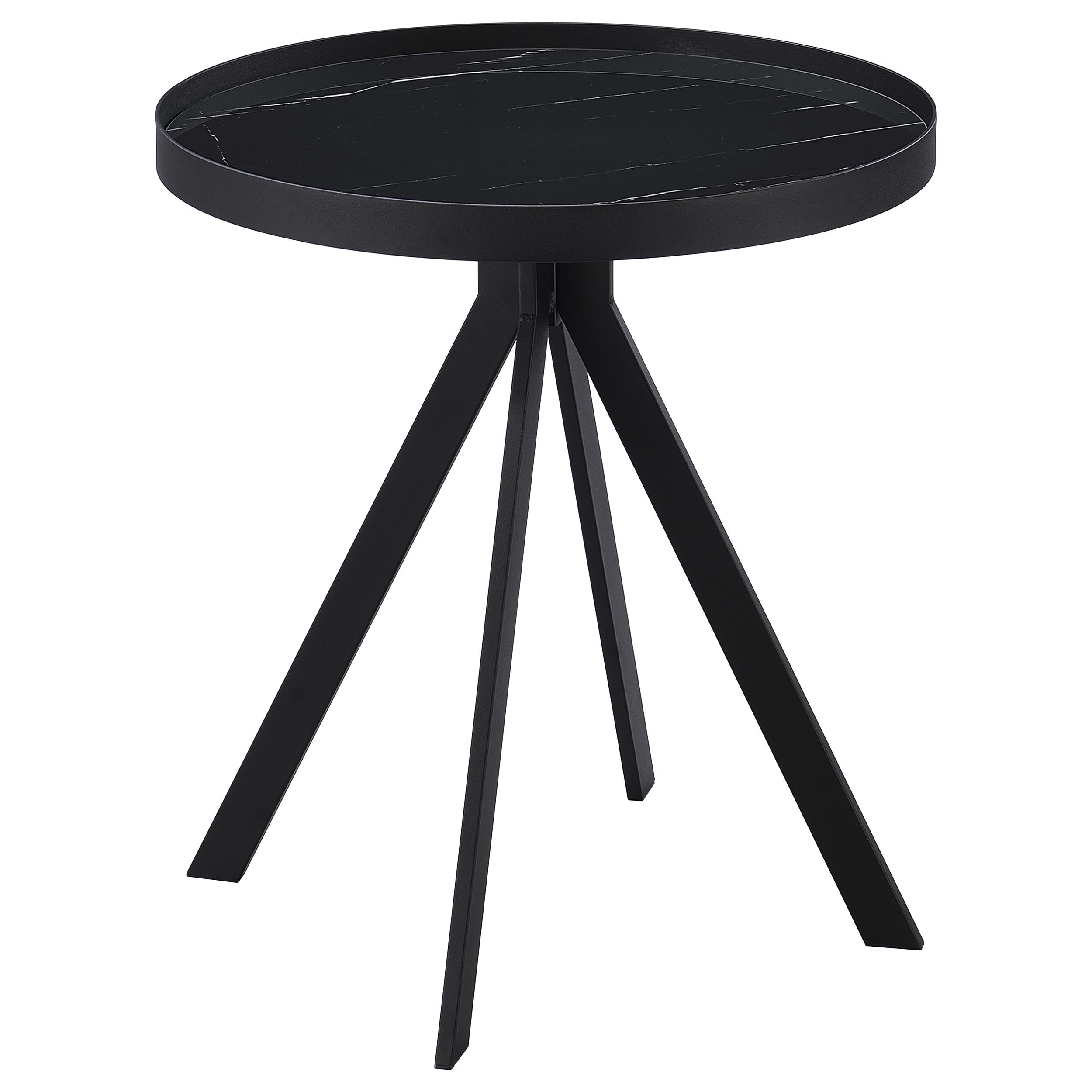 Briggs 3-piece Round Coffee And End Table Set Black