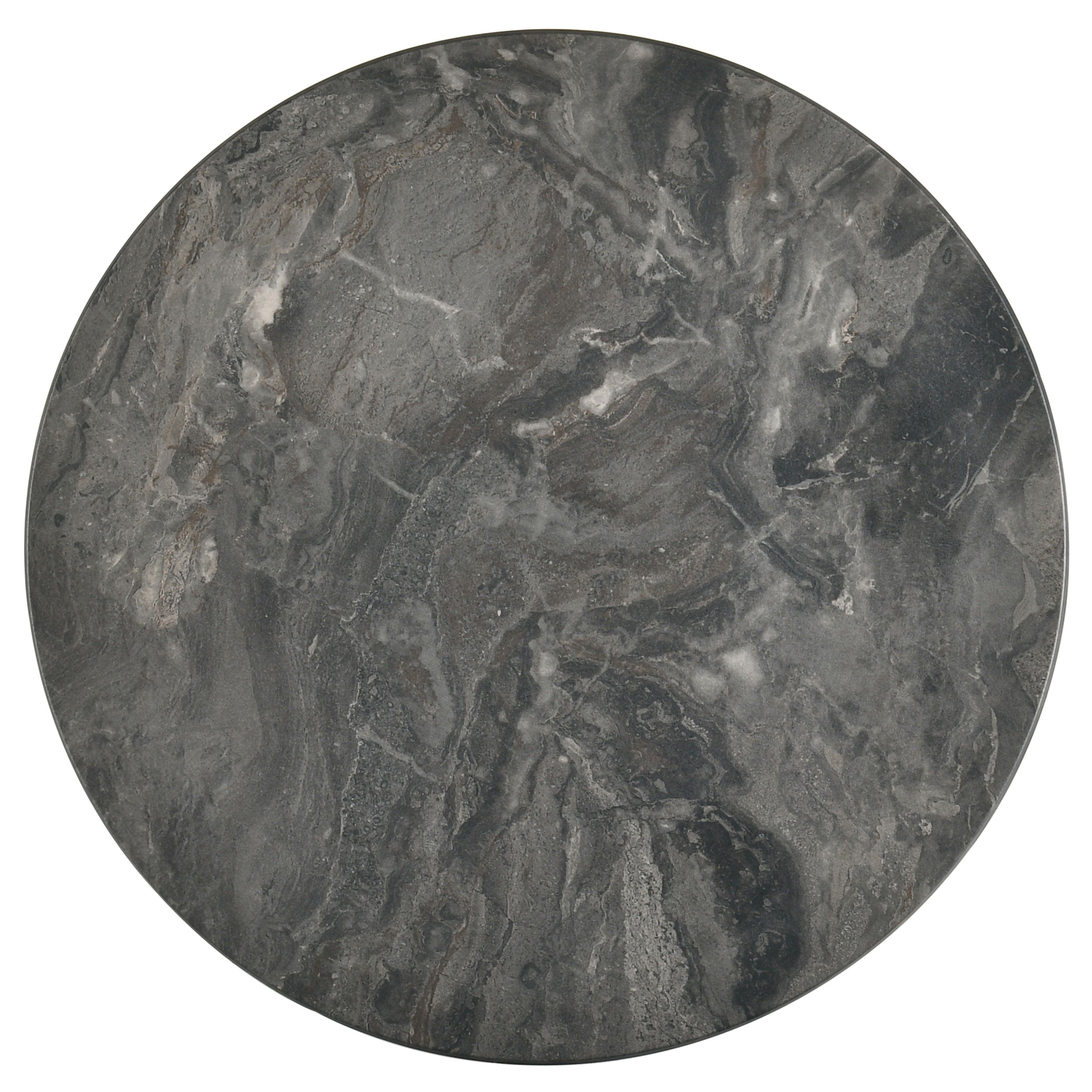 Bradley 3-piece Round Smarttop Coffee Table Set Smokey Grey And Brown