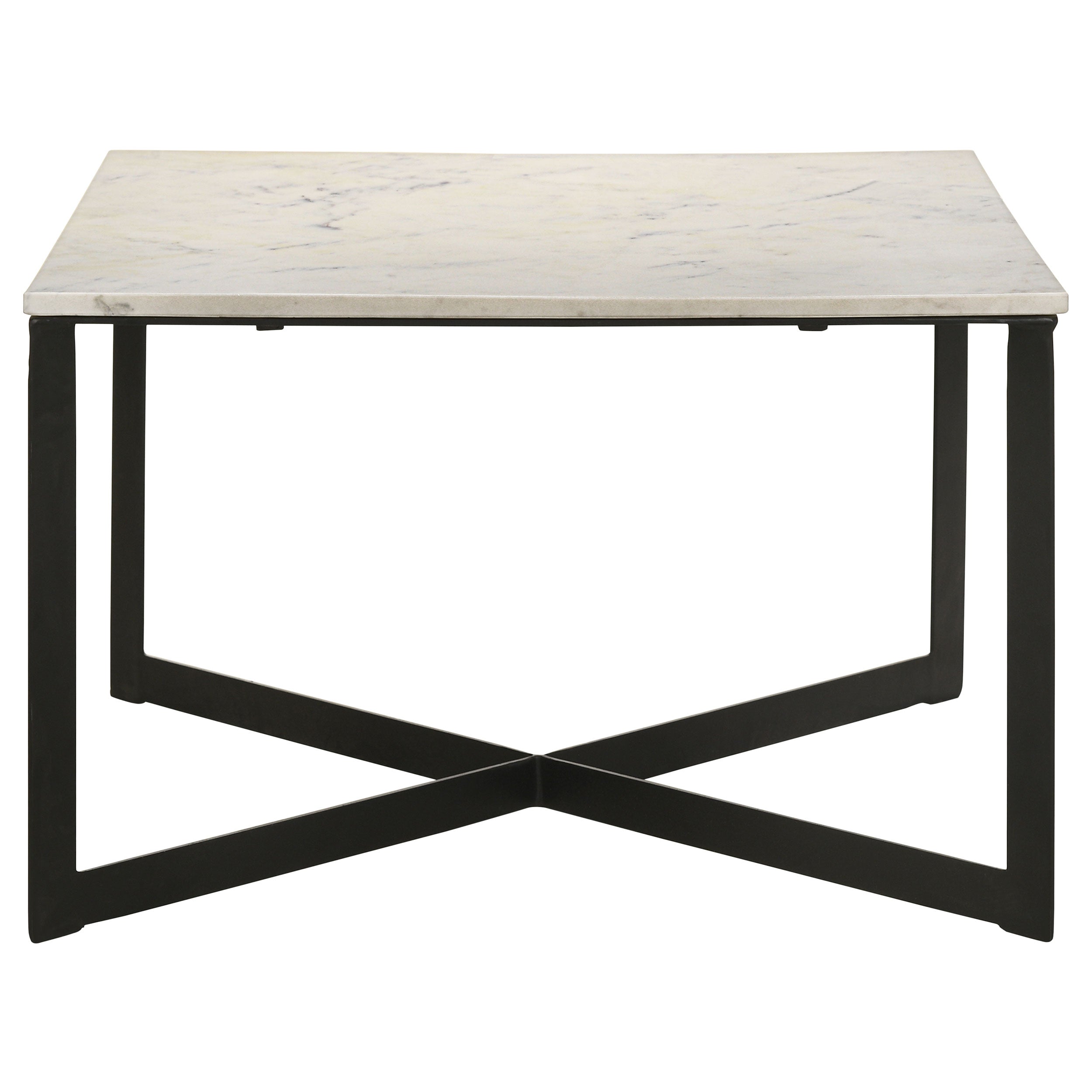 Tobin 2-piece Marble Top Coffee And End Table Set White