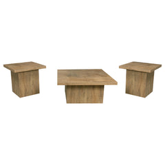 Devar 3-piece Square Coffee And End Table Set Mango