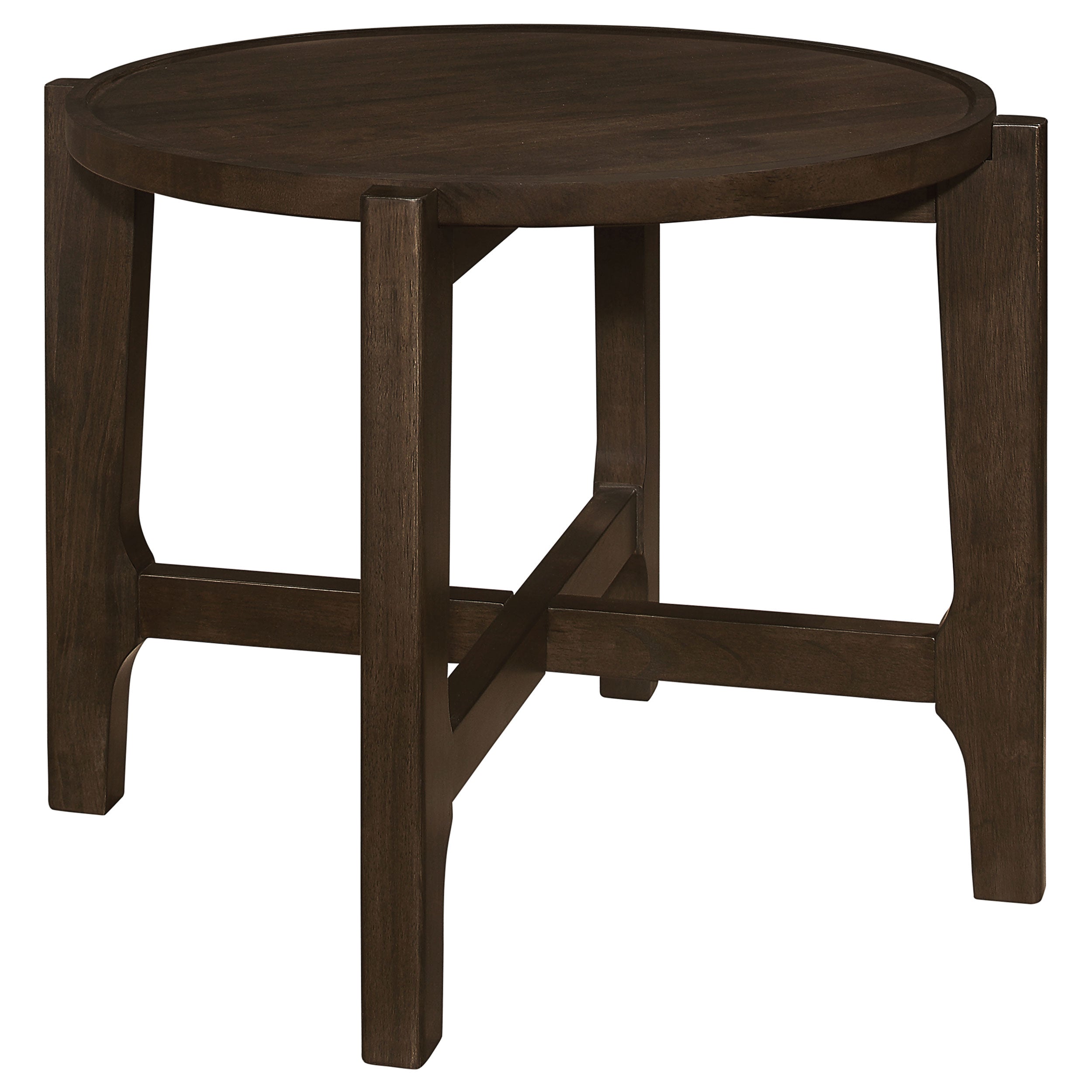 Cota 3-piece Solid Wood Coffee And End Table Set Dark Brown