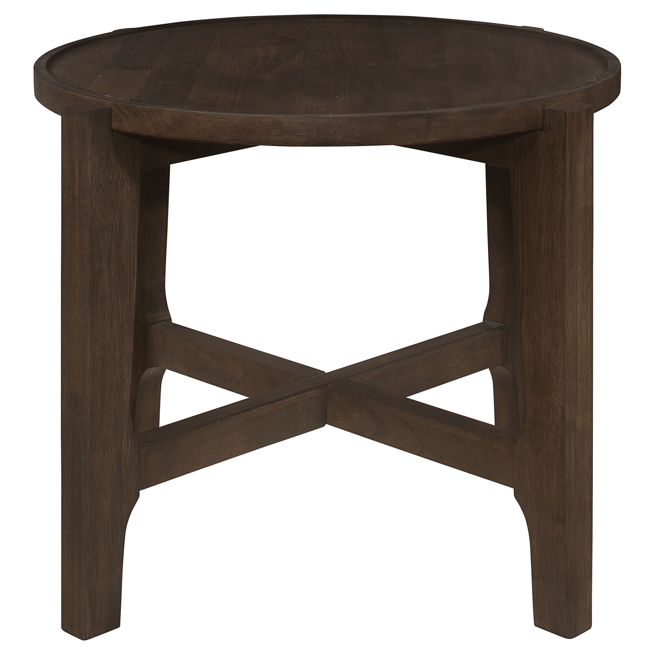 Cota 3-piece Solid Wood Coffee And End Table Set Dark Brown