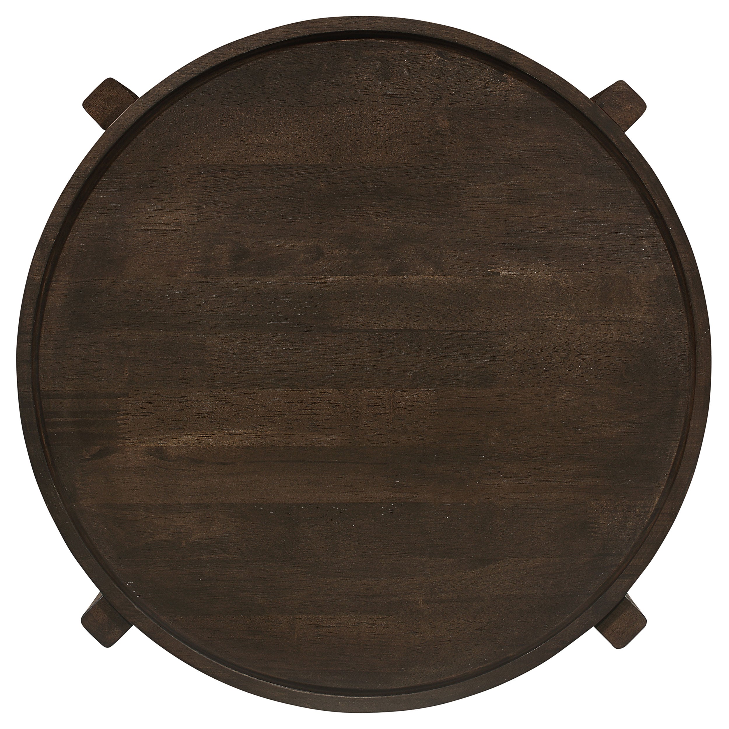 Cota 3-piece Solid Wood Coffee And End Table Set Dark Brown