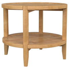 Camillo 3-piece Round Coffee And End Table Set Maple