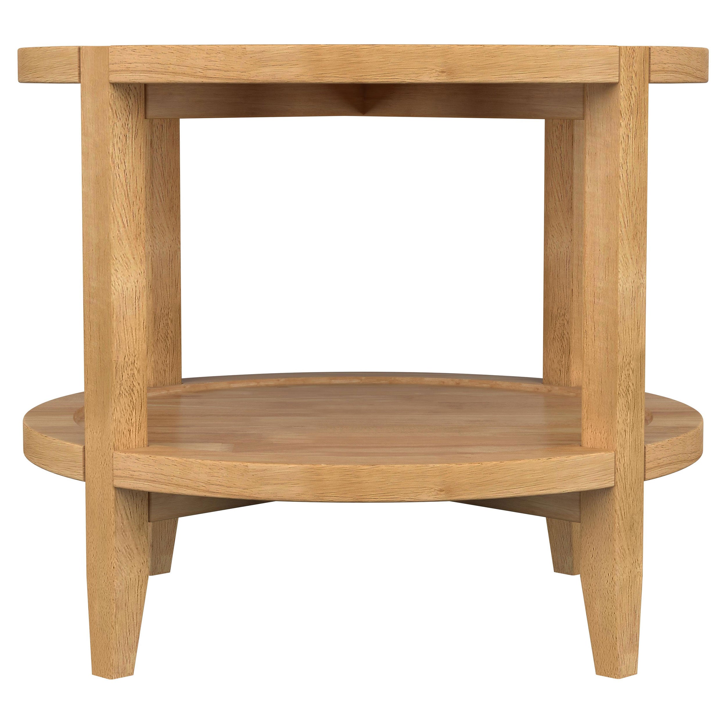 Camillo 3-piece Round Coffee And End Table Set Maple