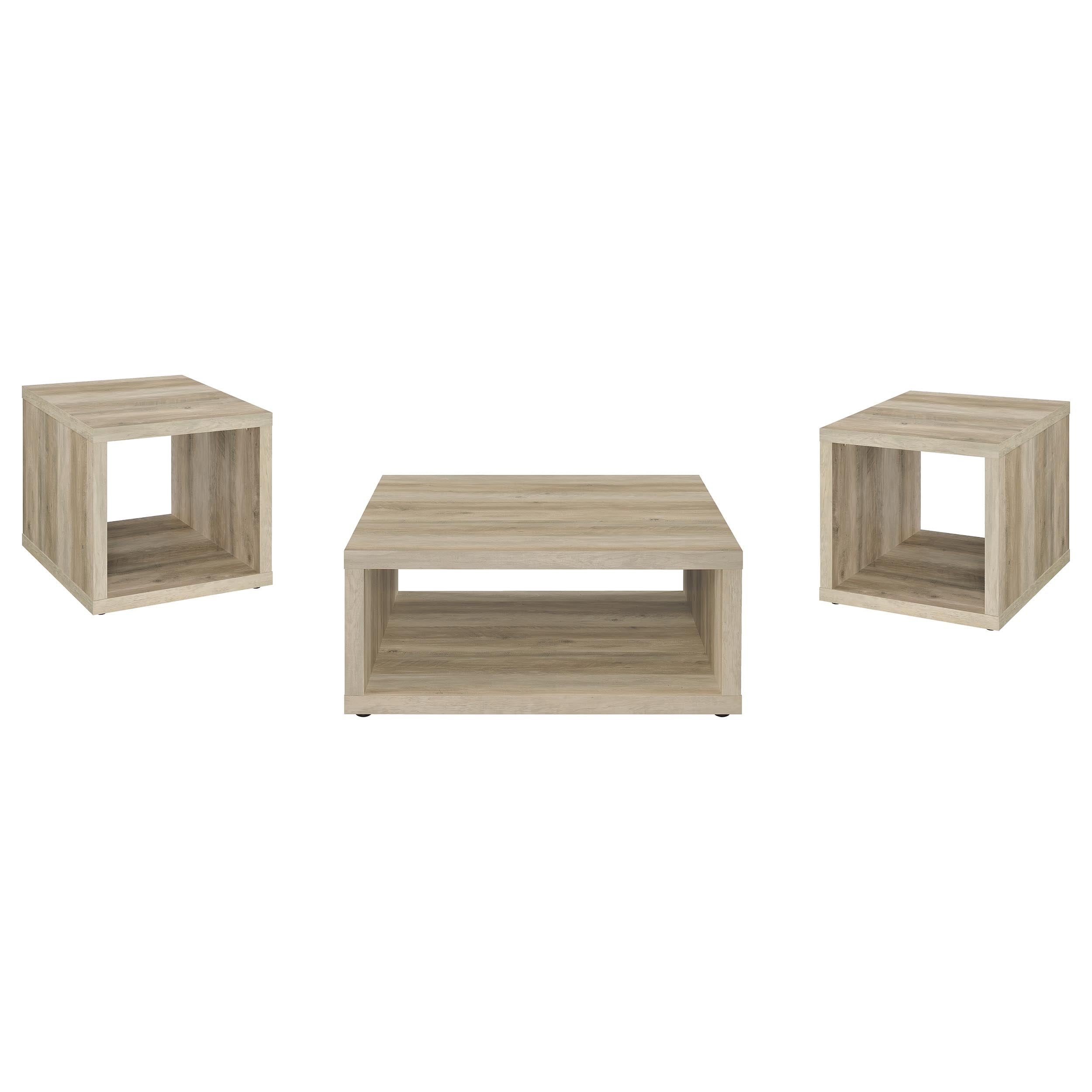 Frisco 3-piece Coffee And End Table Set Distressed Pine