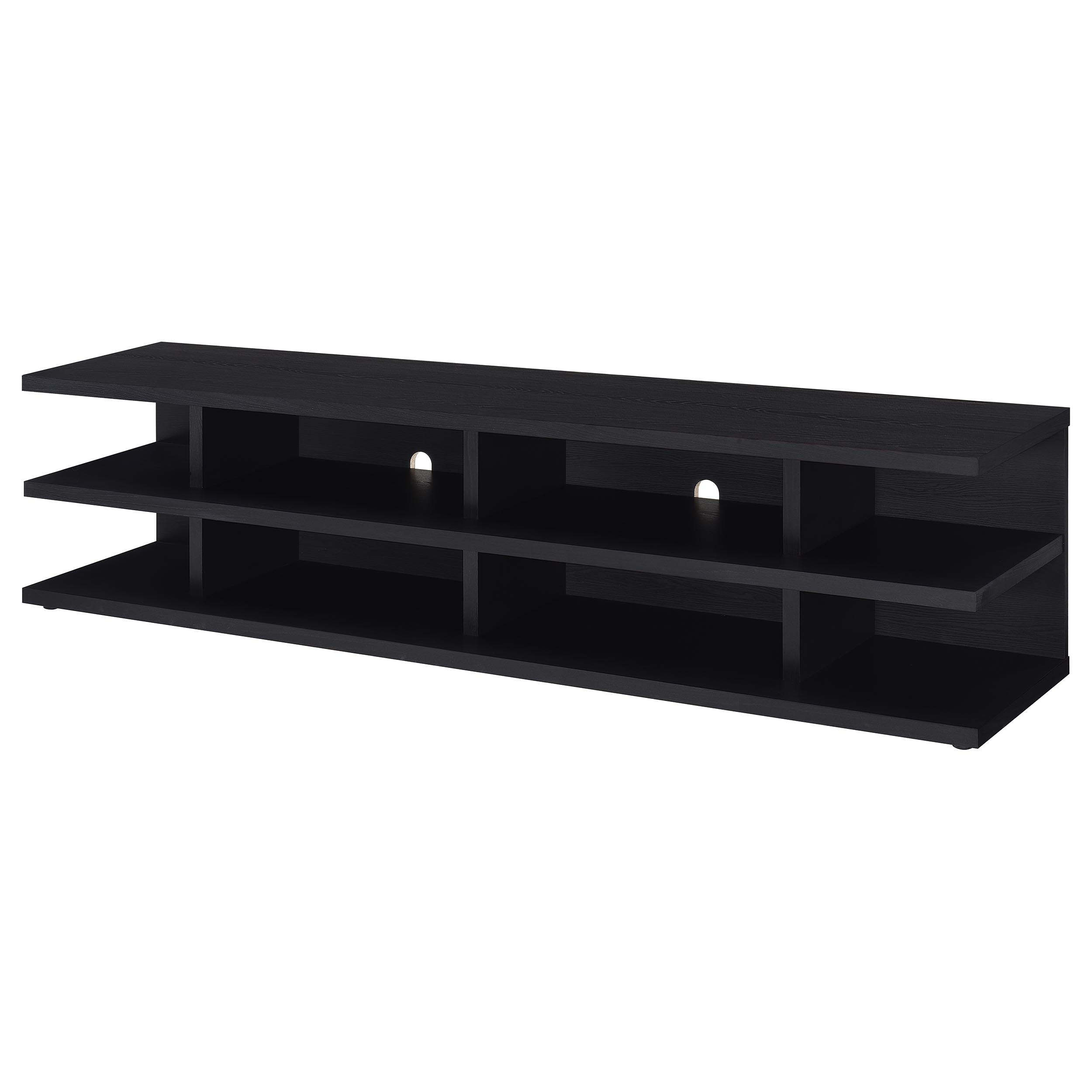 Cartmill 78-inch 2-tier Tv Stand Media Console Black