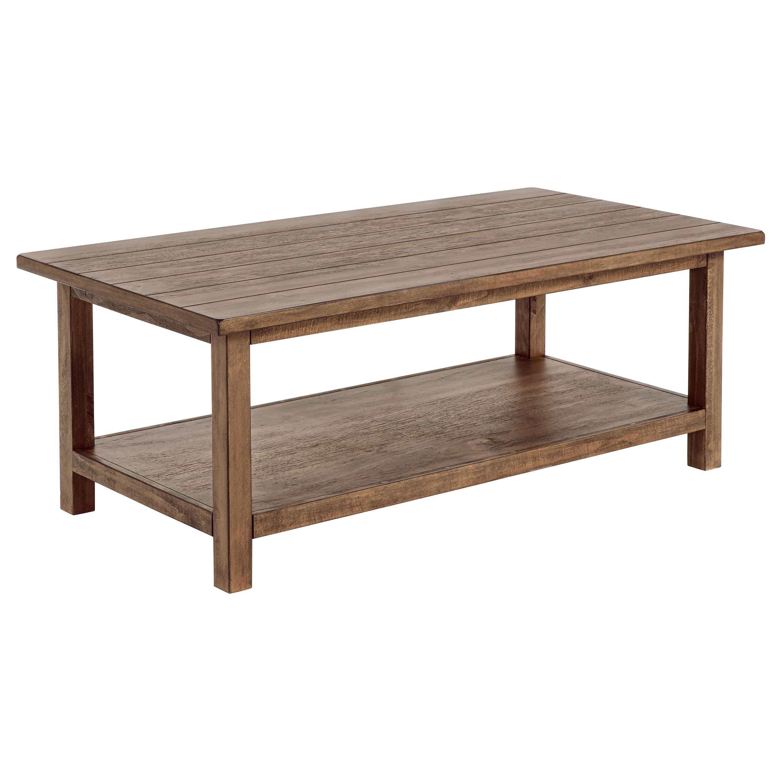 Payne 2-piece Coffee And End Table Set Distressed Brown
