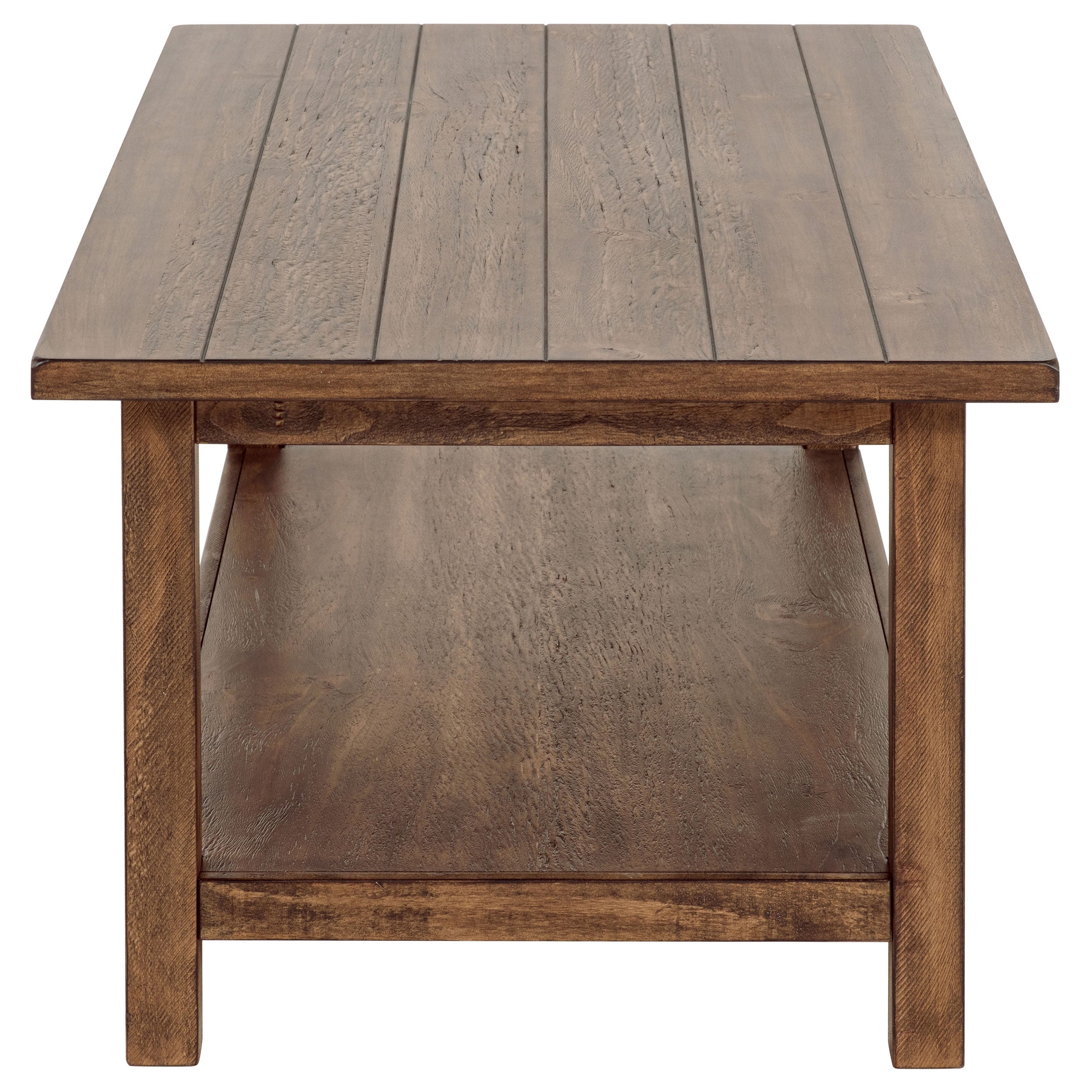 Payne 2-piece Coffee And End Table Set Distressed Brown