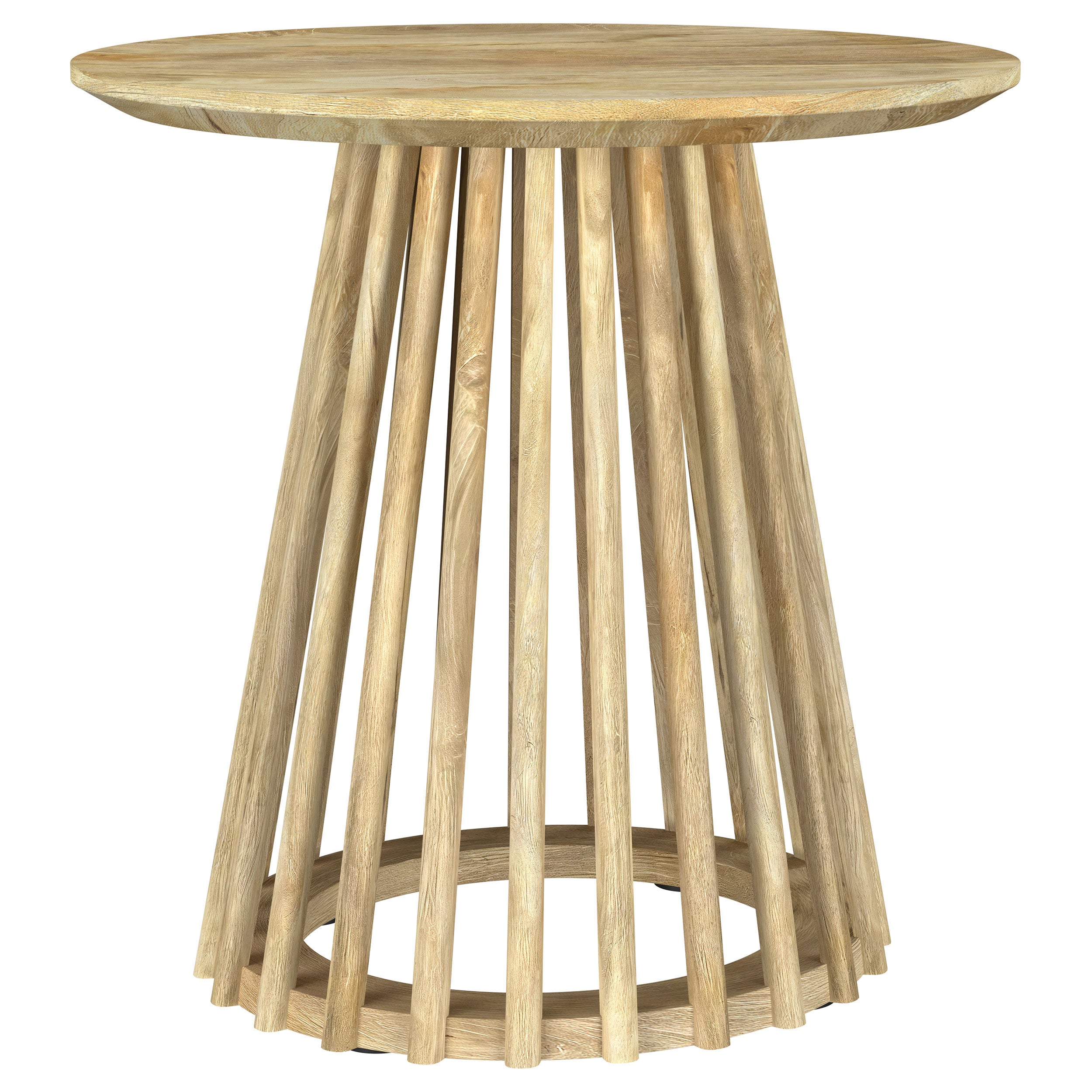 Touhy 3-piece Round Coffee And End Table Set Natural Mango