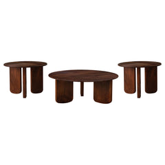 Dale 3-piece Solid Wood Coffee And End Table Set Brown
