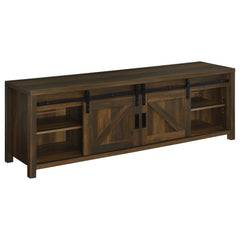 Enfield 71-inch Tv Stand Fireplace Media Console Dark Pine