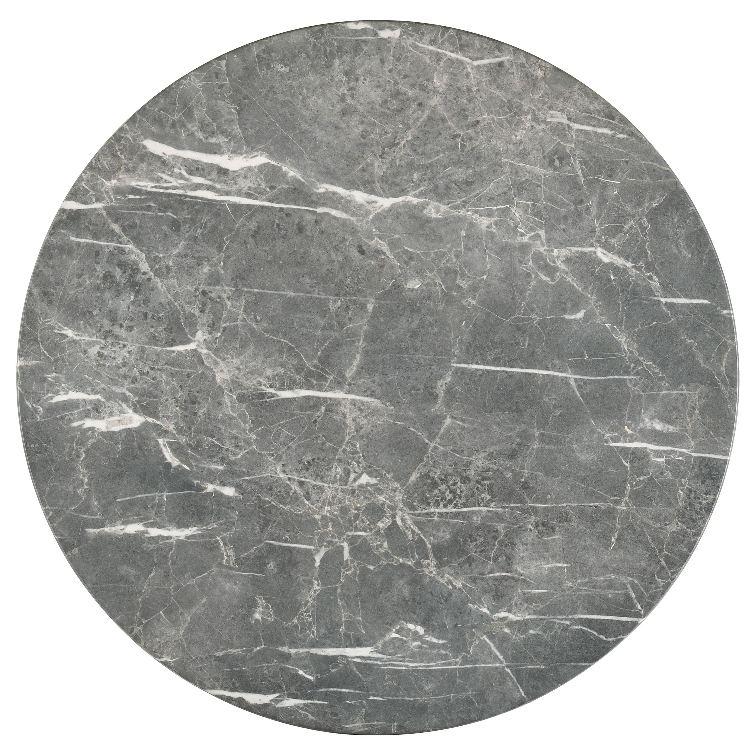 Franklin 36-inch Round Pedestal Coffee Table Grey And Dark Brown