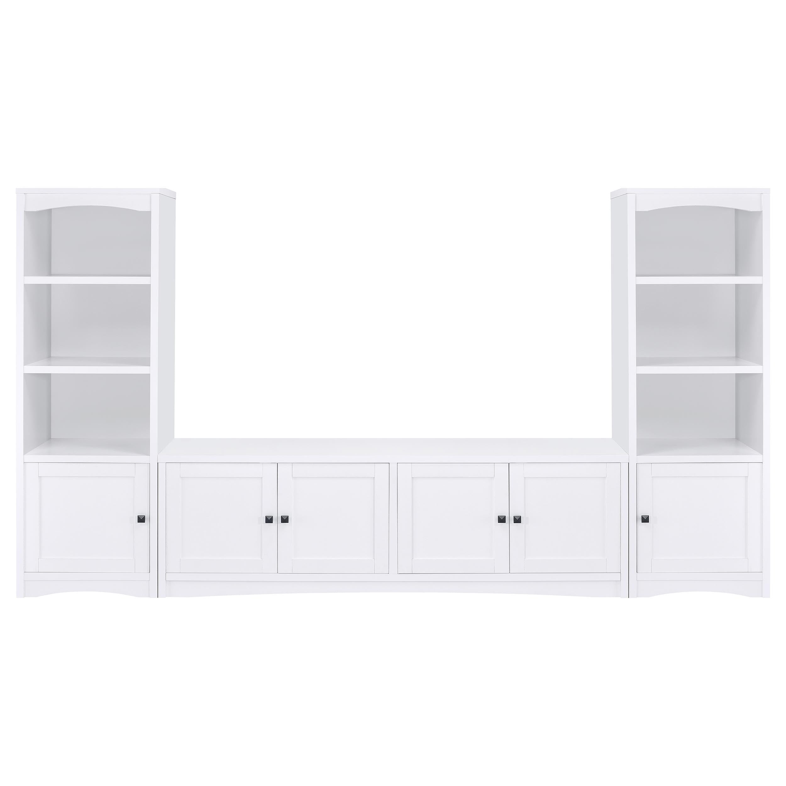 Laughlin 3-piece Entertainment Center Tv Stand White