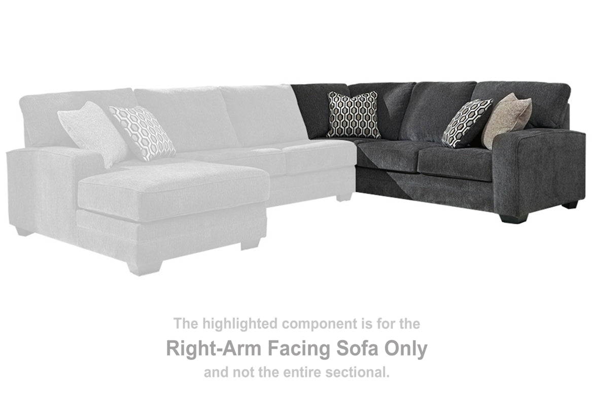 Tracling Right-Arm Facing Sofa with Corner Wedge
