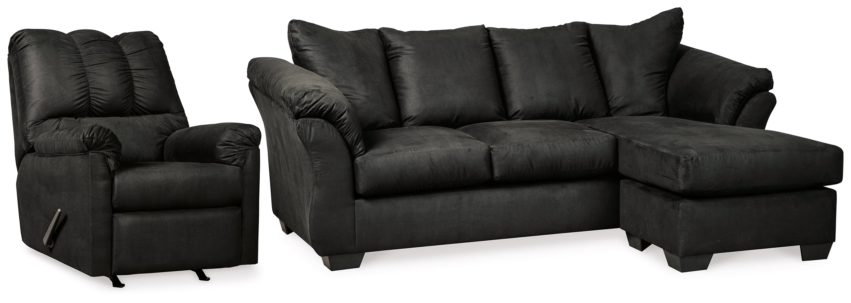 Darcy Sofa Chaise and Recliner