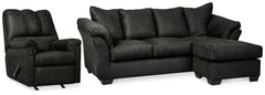 Darcy Sofa Chaise and Recliner