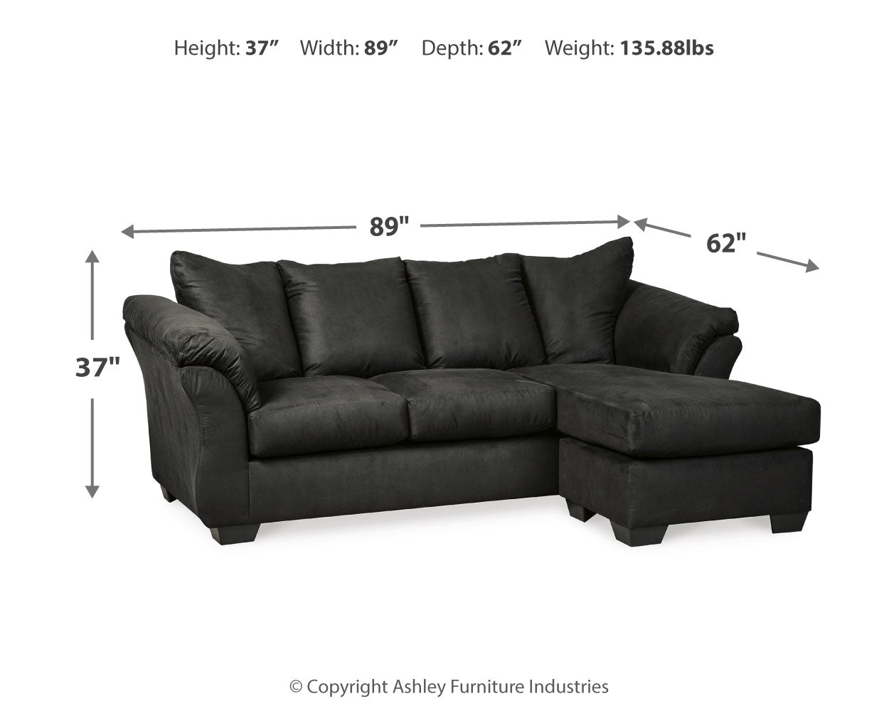 Darcy Sofa Chaise and Recliner