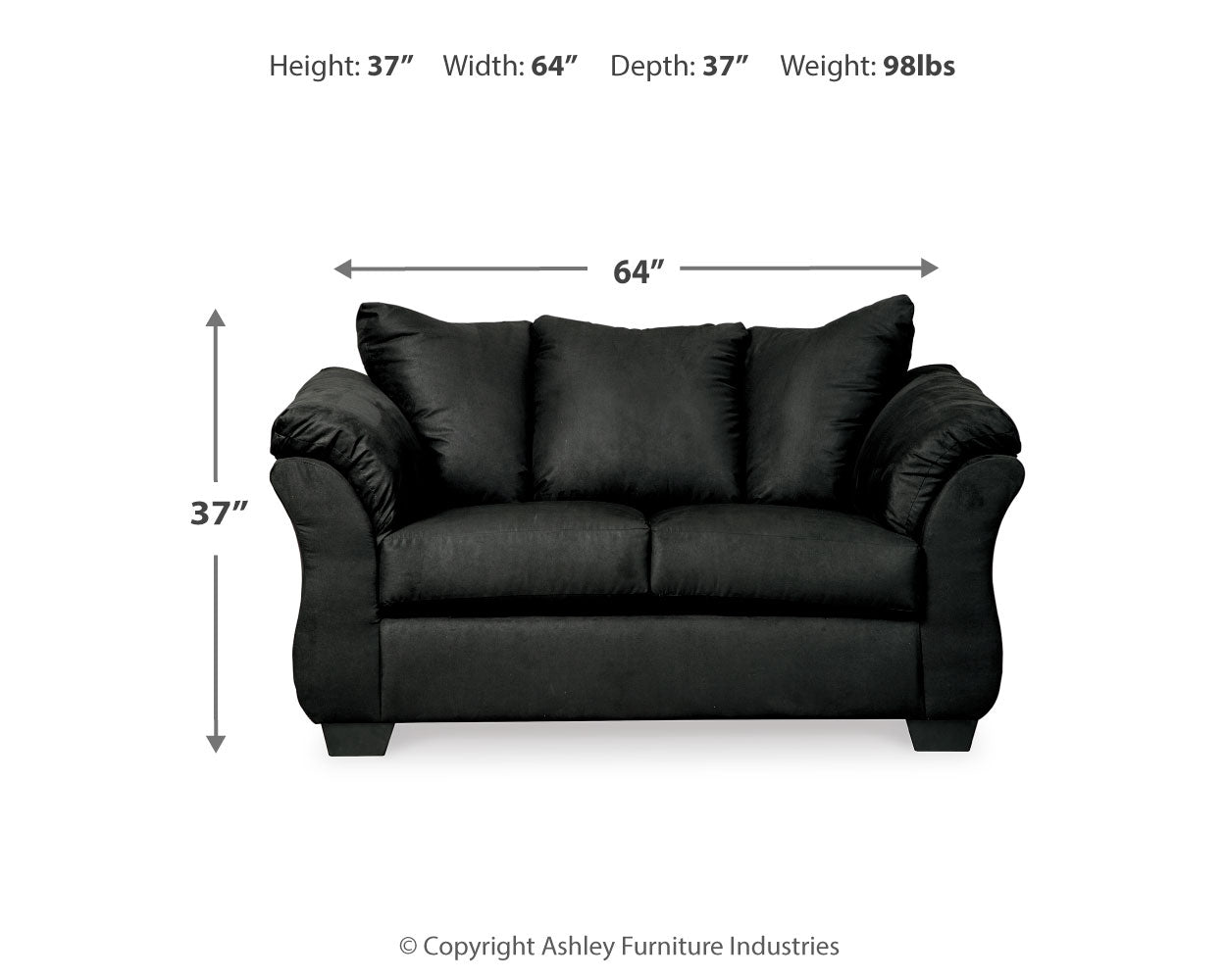Darcy Loveseat and Ottoman