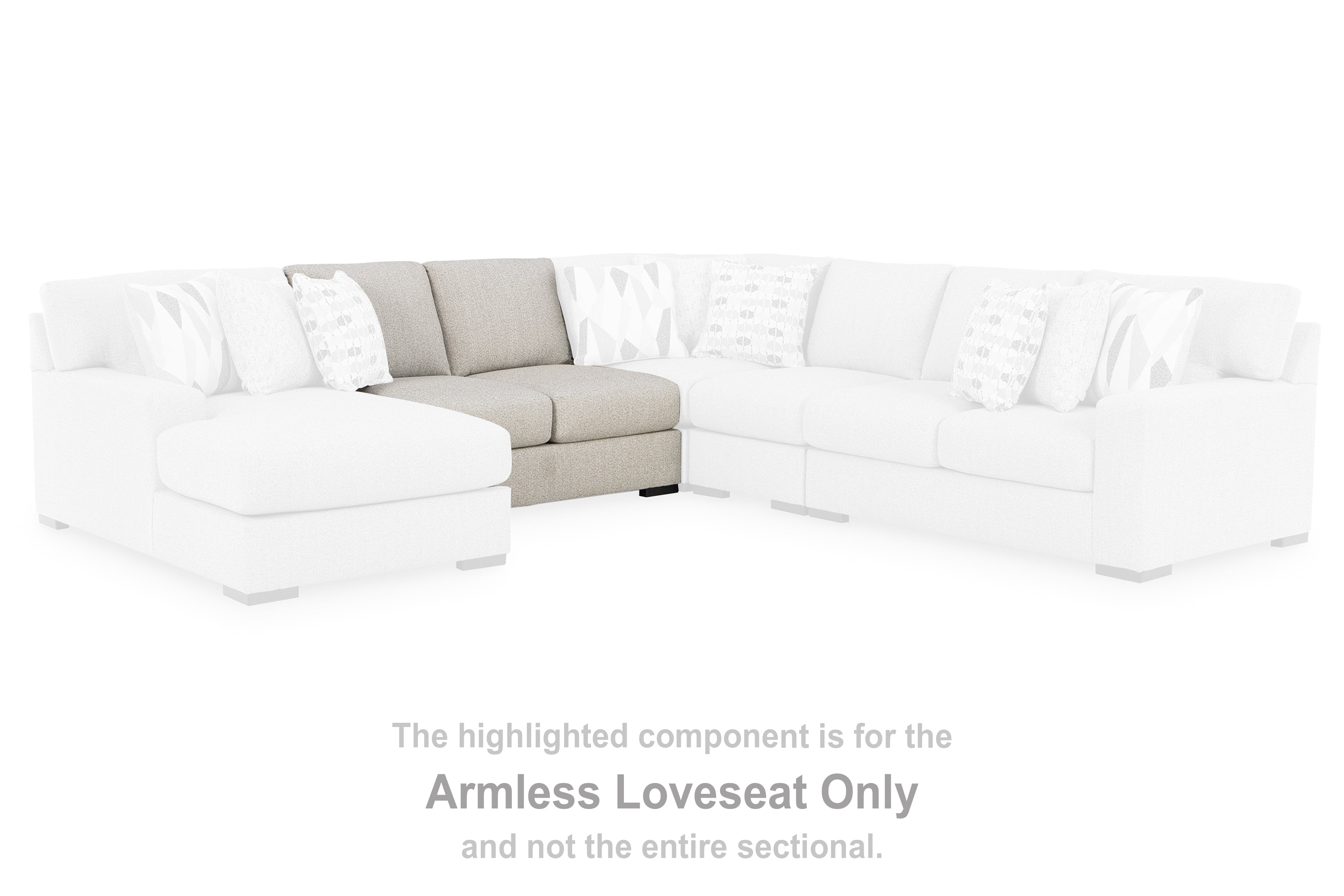 Laurelgrove Armless Loveseat
