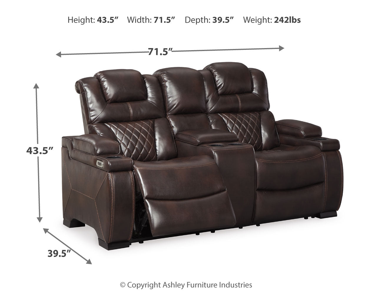 Warnerton Power Reclining Sofa and Loveseat