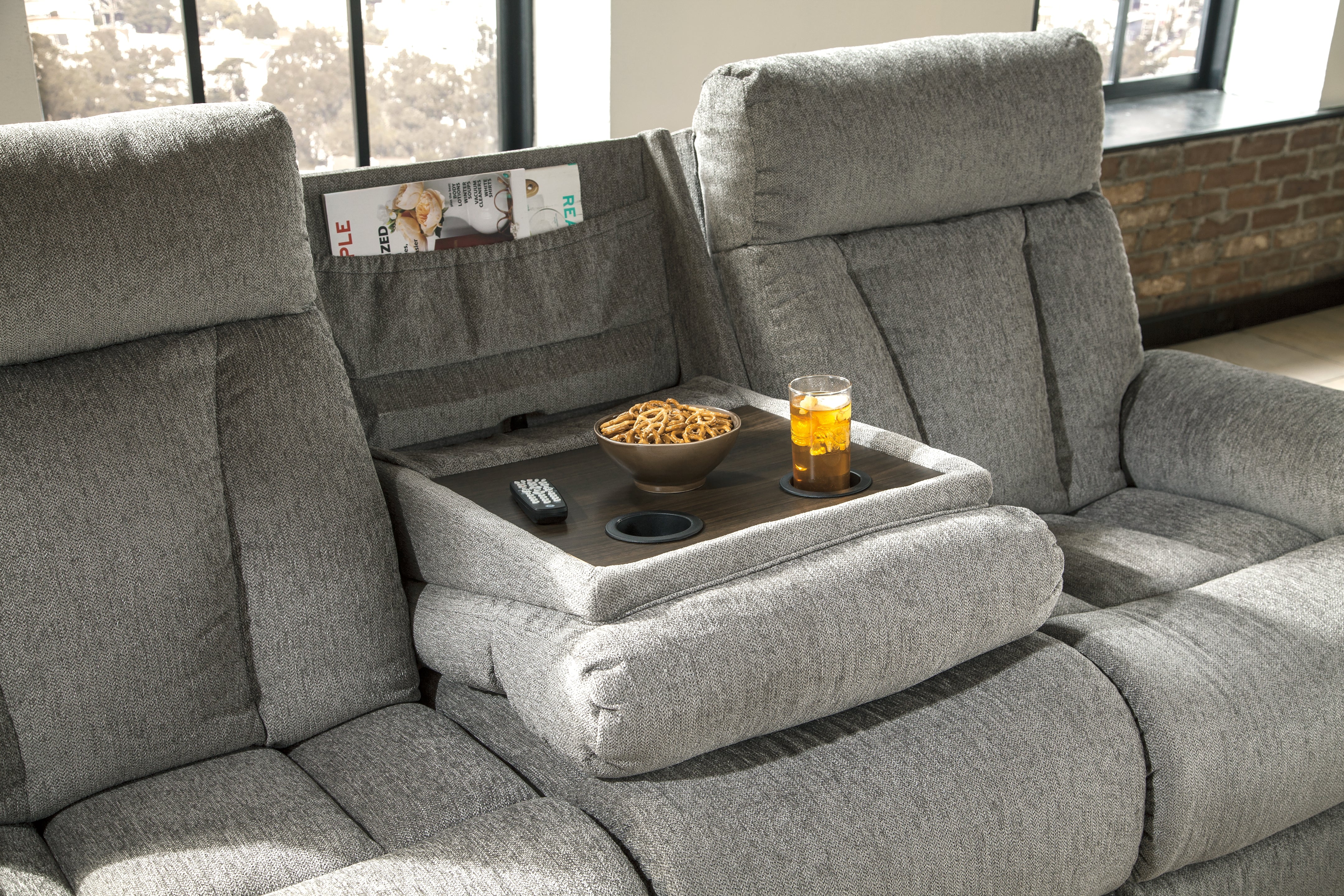 Mitchiner Reclining Sofa and Loveseat with 2 Recliners
