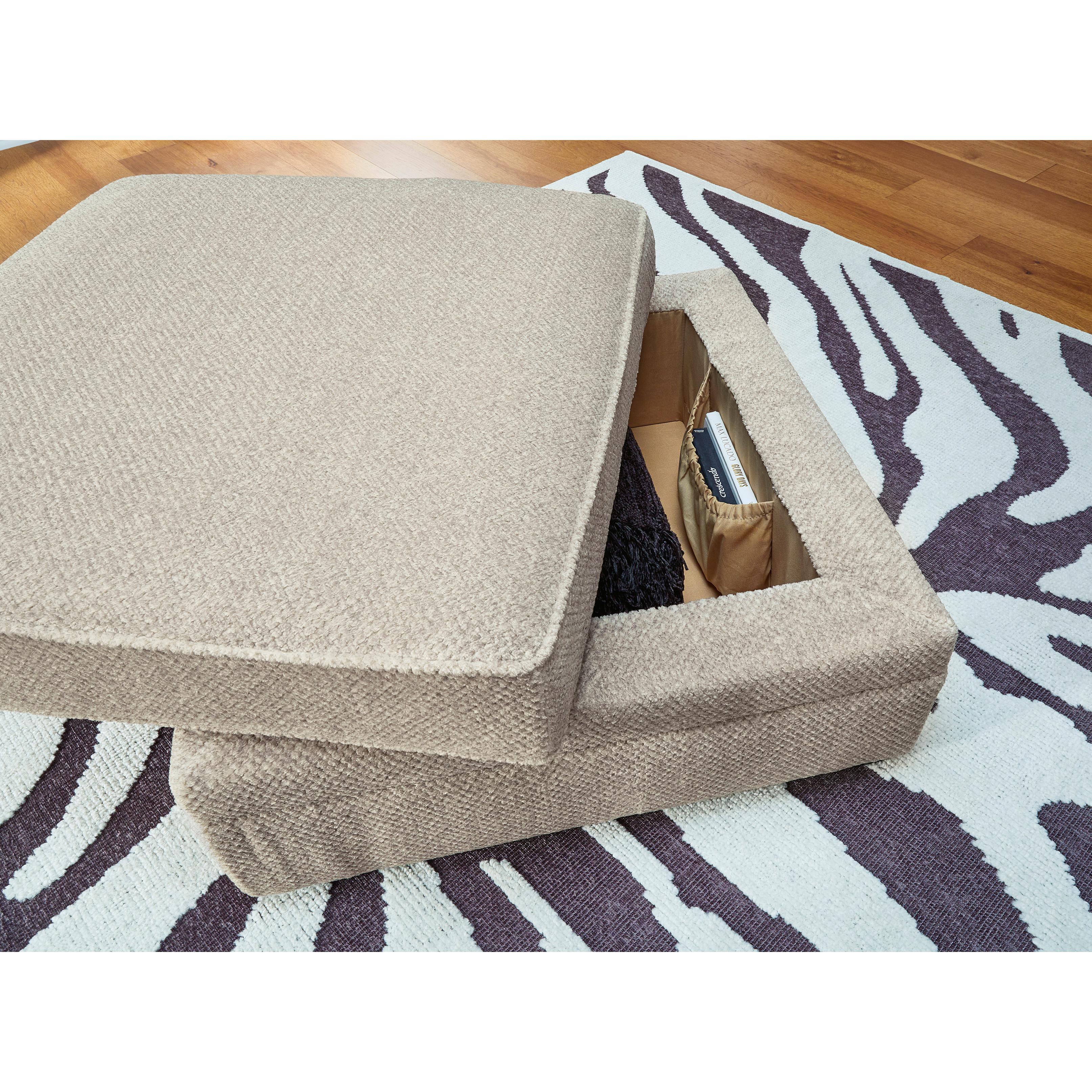 Calnita Fabric Storage Ottoman - MyWaynesHome #