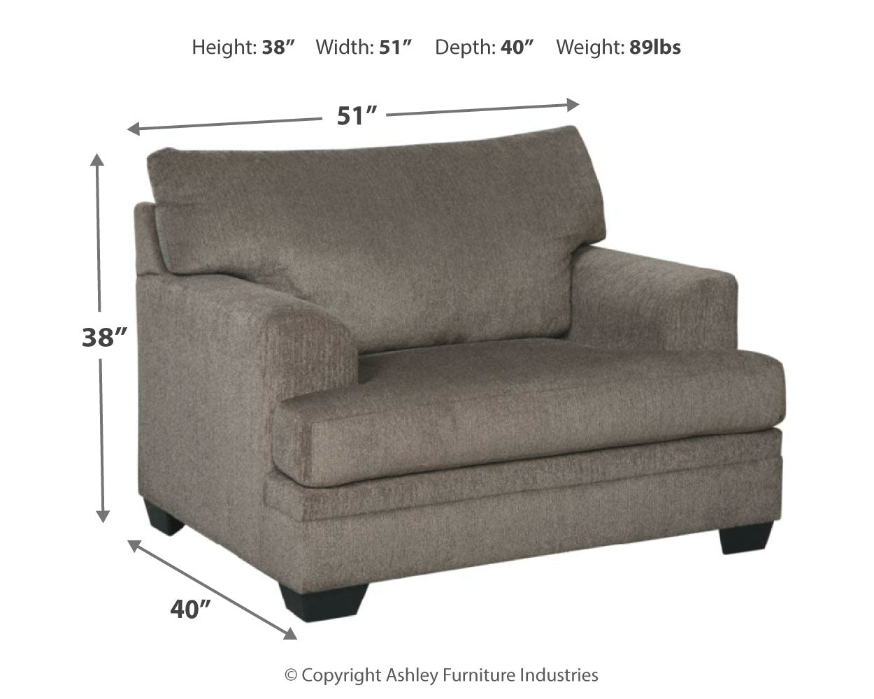 Dorsten Oversized Chair and Ottoman