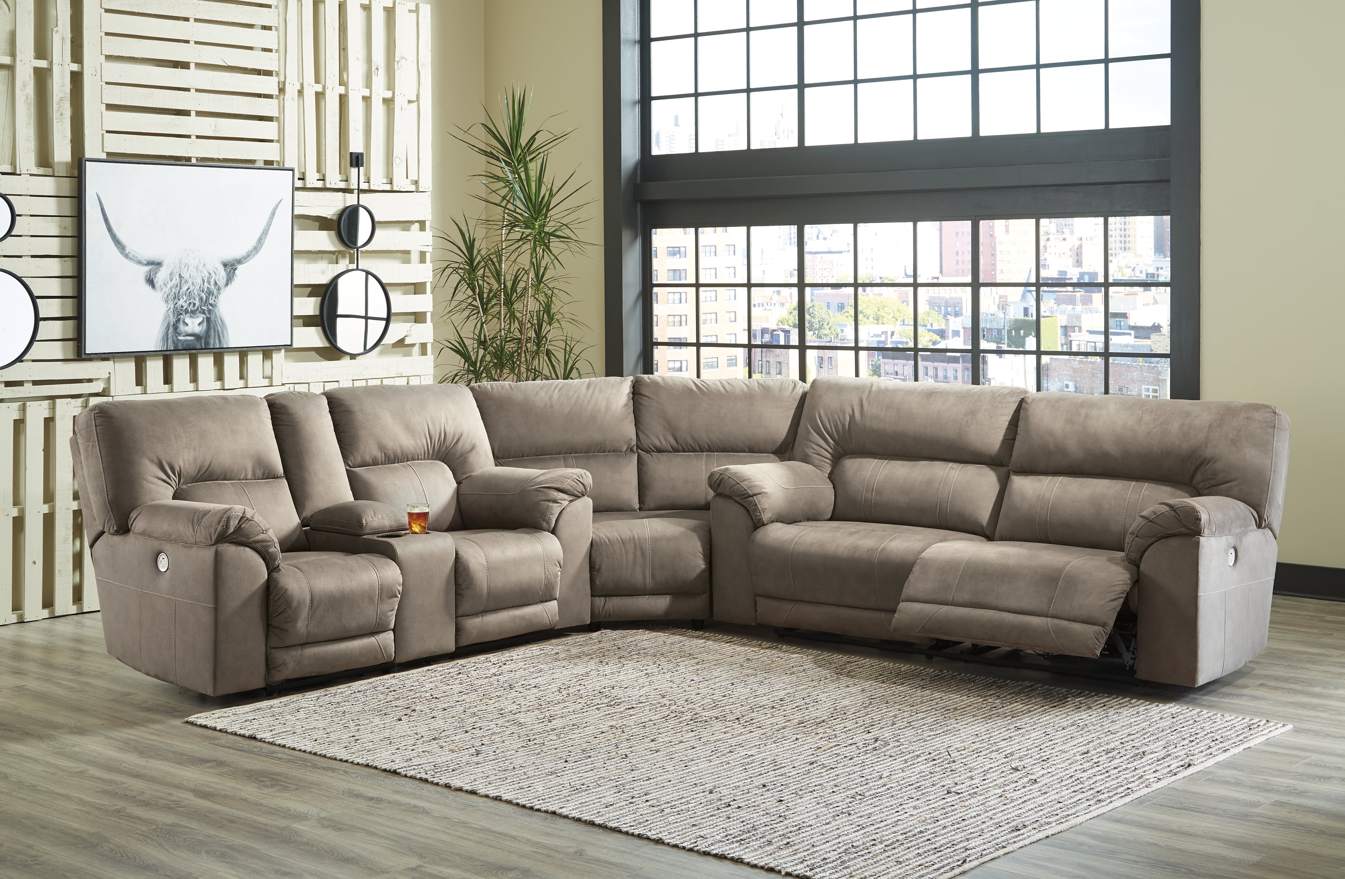 Cavalcade 3-Piece Power Reclining Sectional - MyWaynesHome #