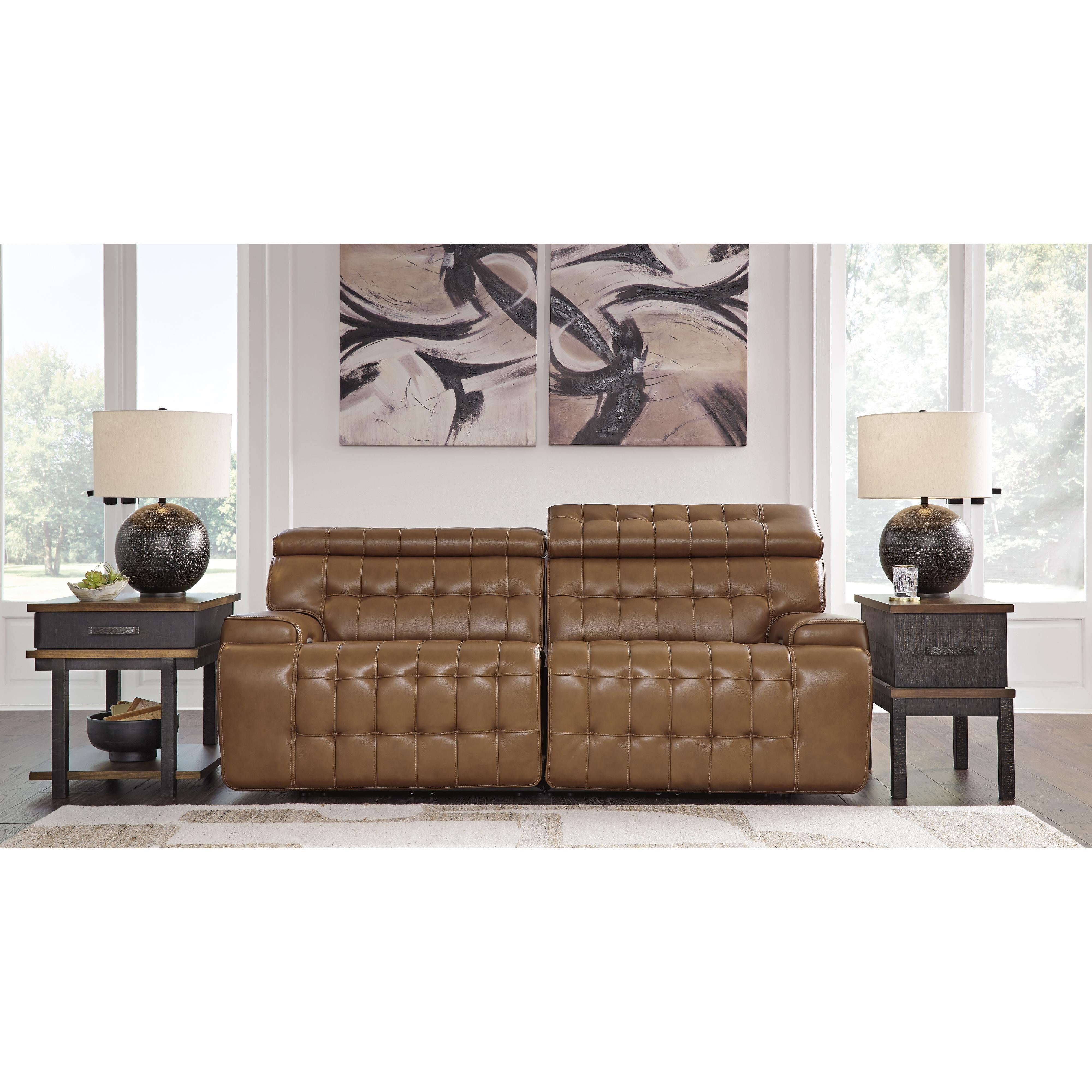 Temmpton 2-Piece Power Reclining Sectional Loveseat - MyWaynesHome #