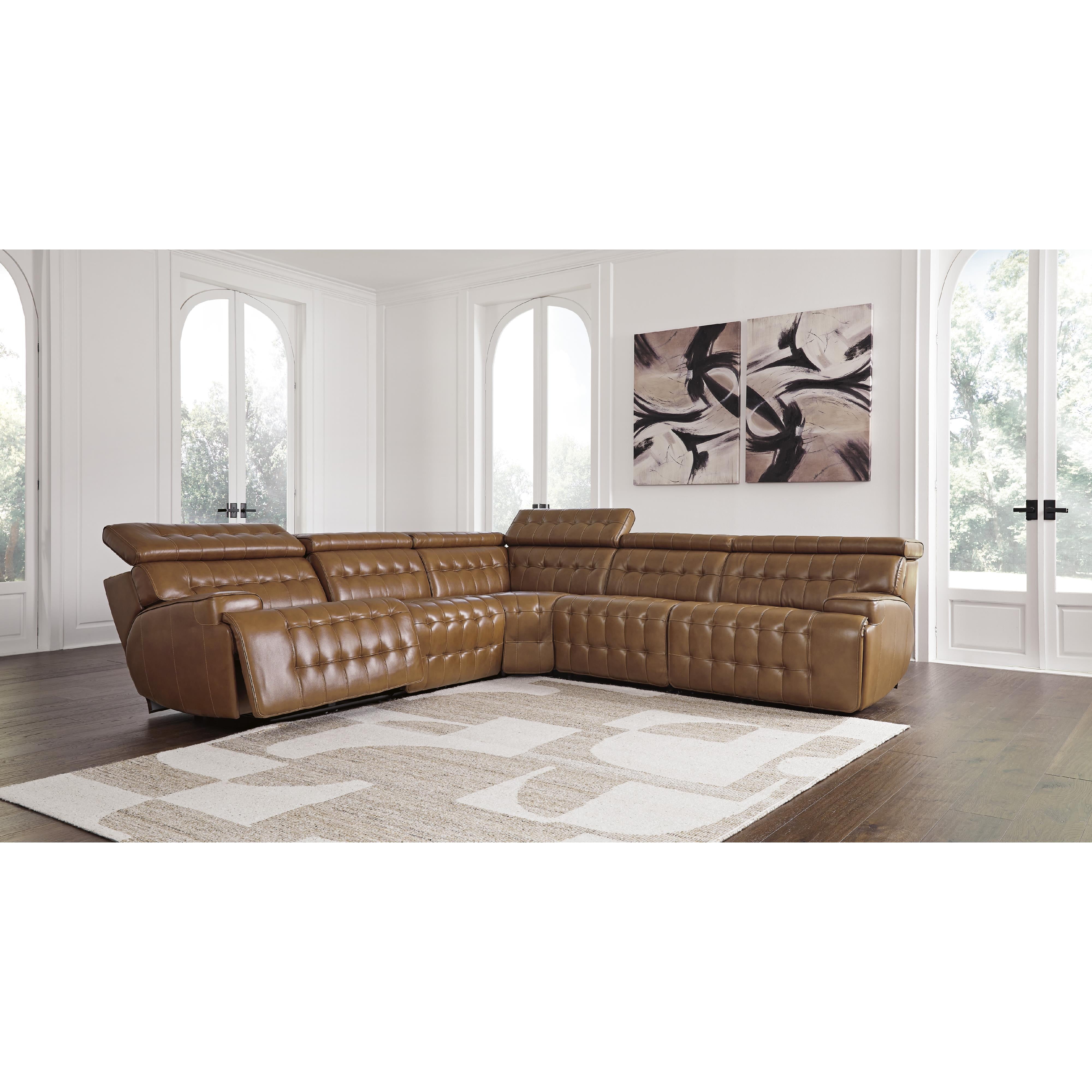 Temmpton 5-Piece Power Reclining Sectional - MyWaynesHome #