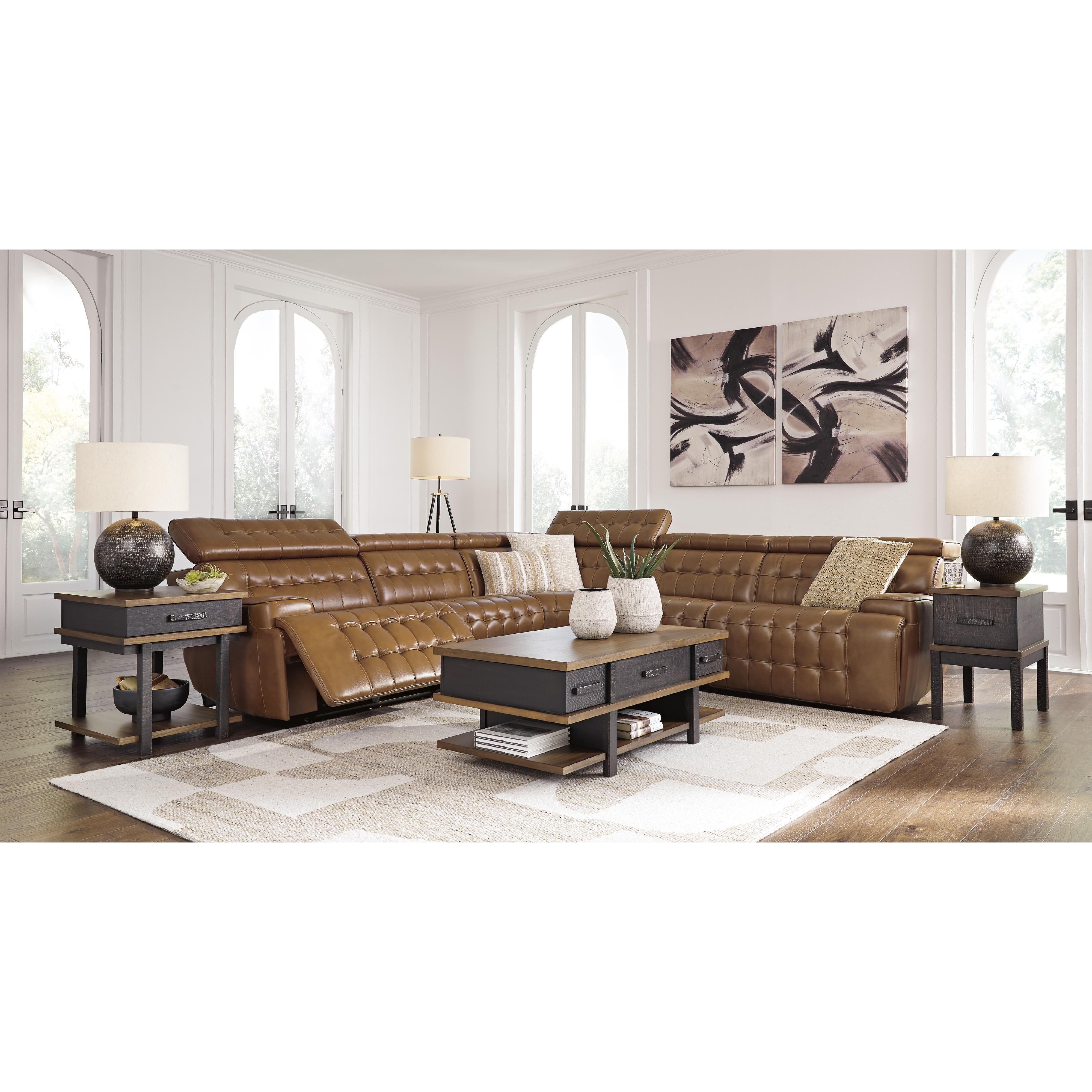 Temmpton 5-Piece Power Reclining Sectional - MyWaynesHome #