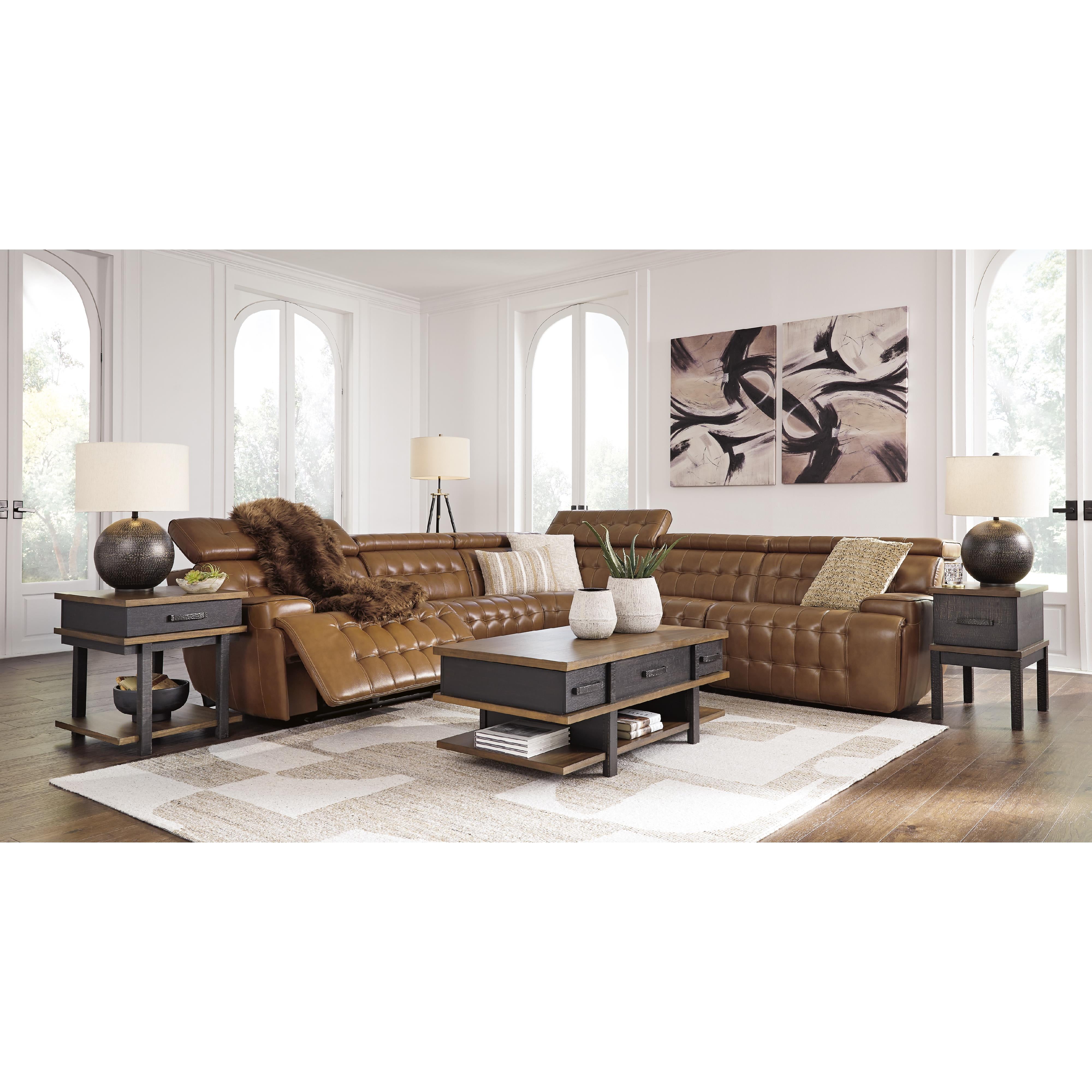 Temmpton 5-Piece Power Reclining Sectional - MyWaynesHome #