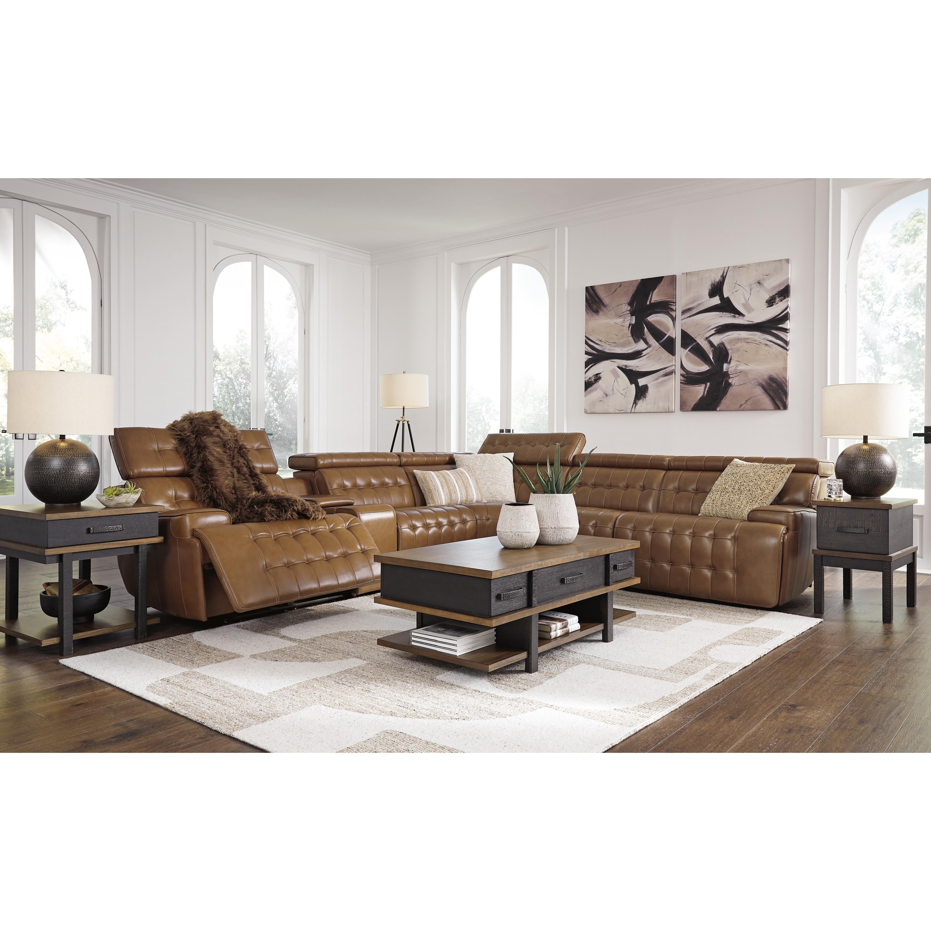 Temmpton 6-Piece Power Reclining Sectional - MyWaynesHome #